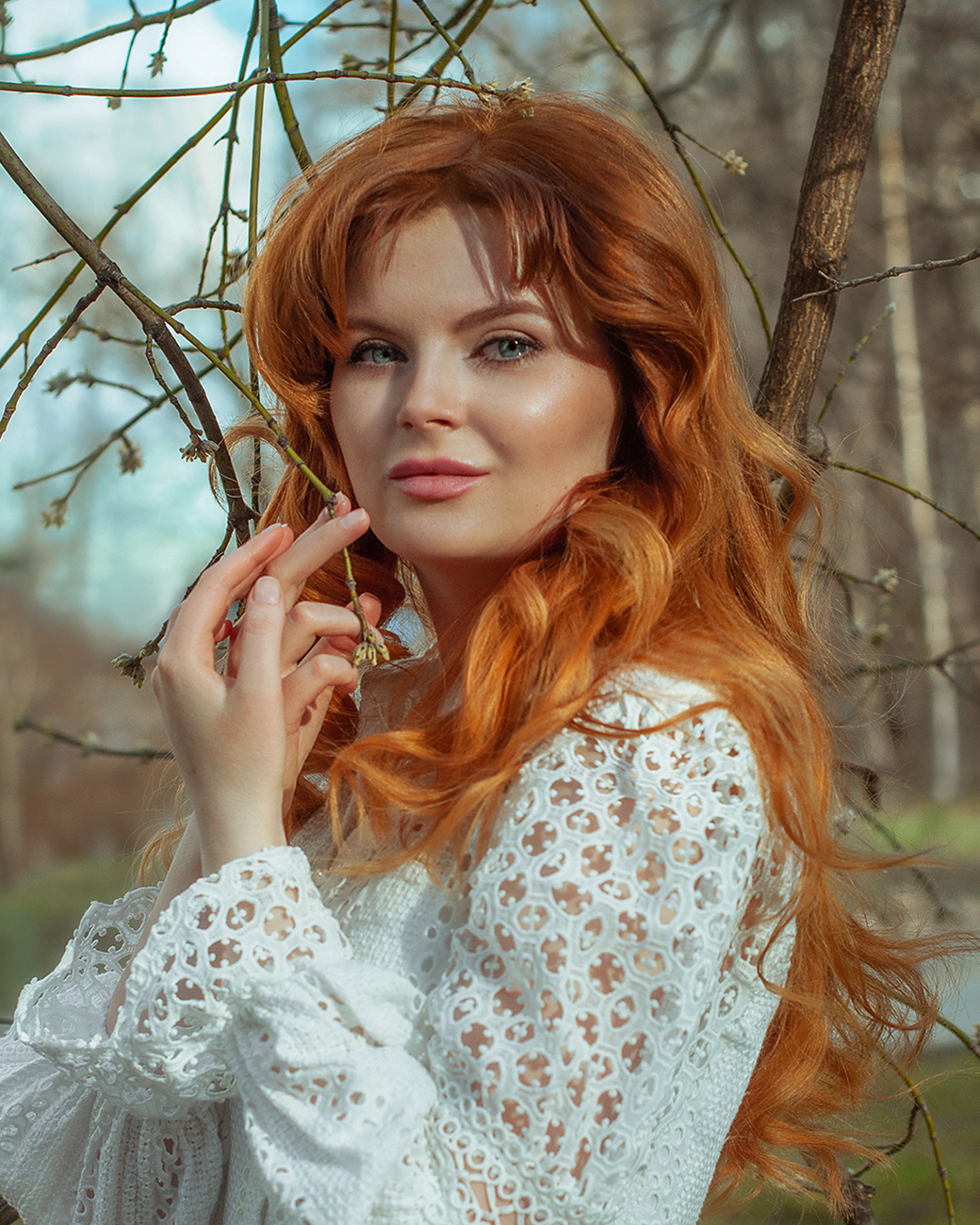 spring,portrait,girl,red hair,red head, woman, model, beauty,  Kerry Moore