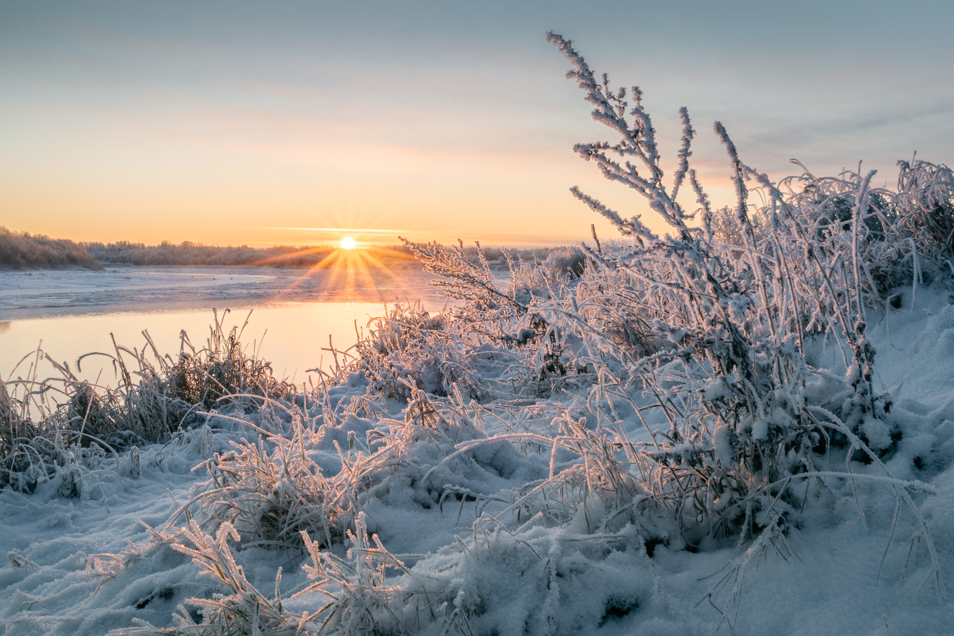 пейзаж, природа, зима, рассвет, республика коми, Mysov Ivan
