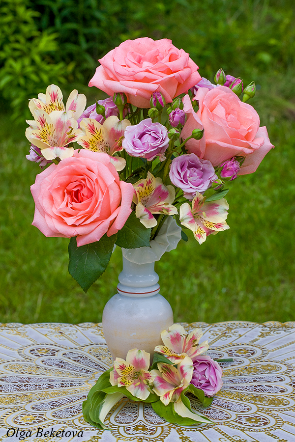 букет, розы, сад, Бекетова Ольга