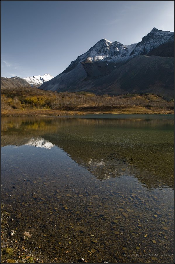 озеро,осень,горы,камчатка, Александр Лицис