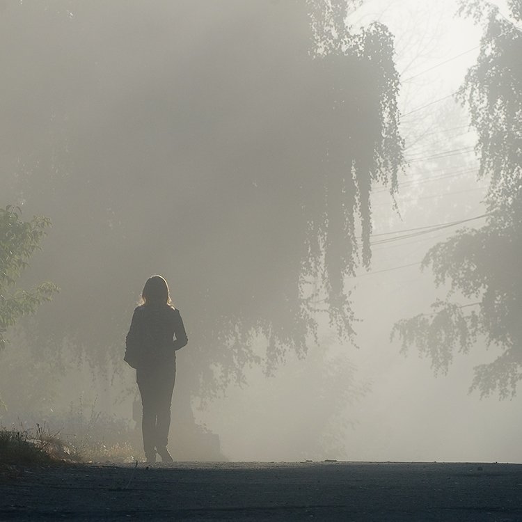 Уходящий образ. Девушка в тумане. Человек в тумане. Человек в тумане Эстетика. Силуэт в тумане.