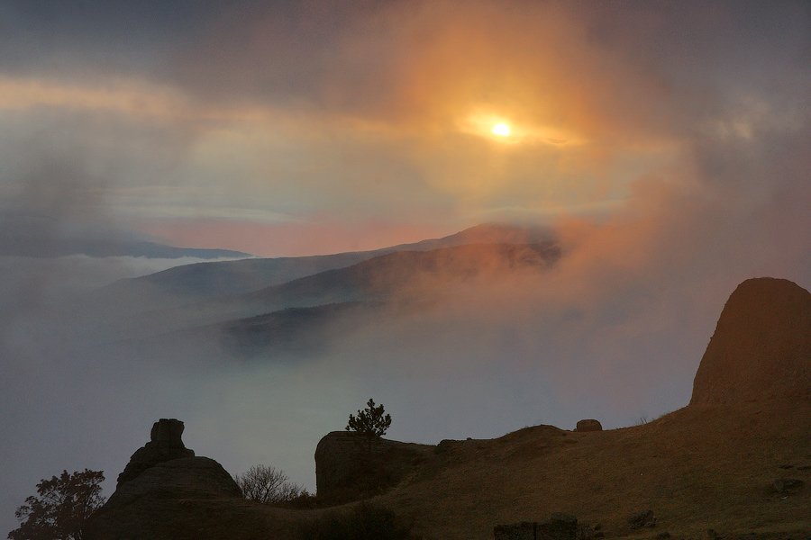 горы, облака, senjor