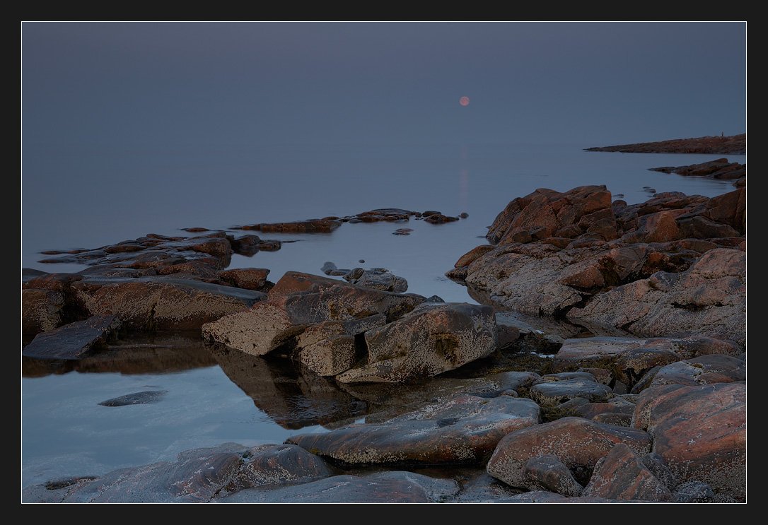 белое море, луна, Alexander Fetisov