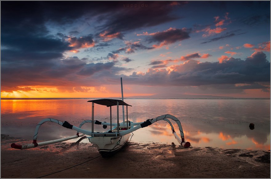 Bali, Boat, Sanur, Sunrise, Roman Radkevich