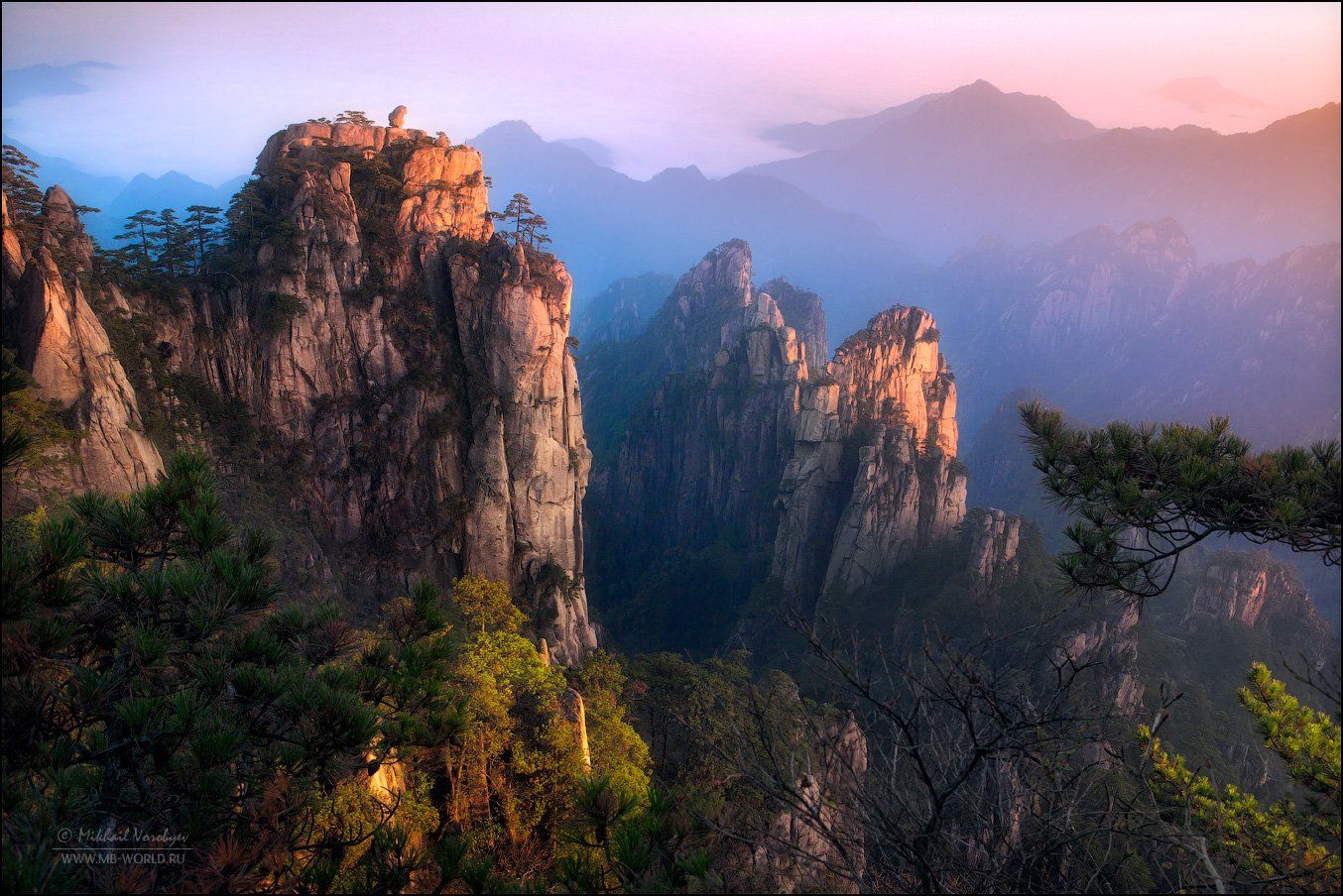 Китай, Анхой, горы, Хуаншань, пейзаж, рассвет, фототур, Михаил Воробььев