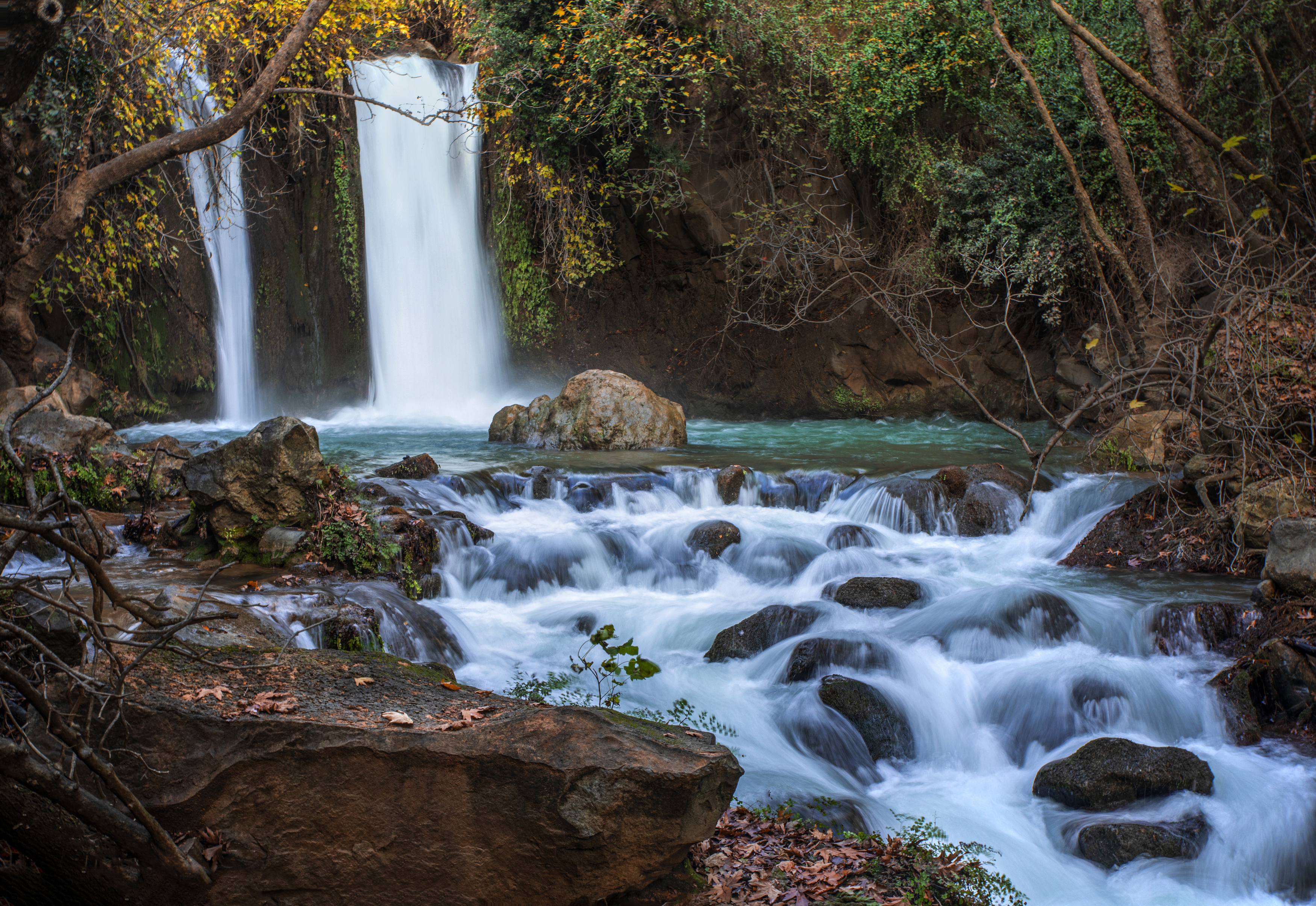 Waterfall, autumn, water, river, Горбачева Маментьева Татьяна