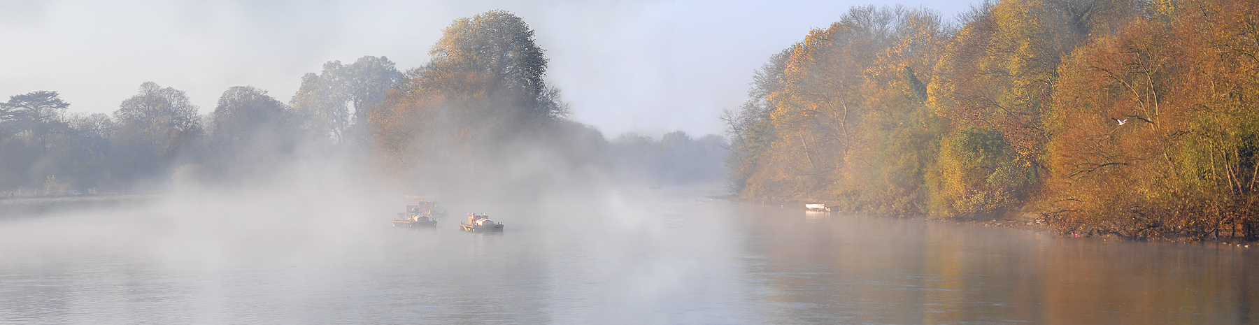 Thames, London, river, fog, dawn, ships, water, nature, landscape,, PIOTR CZARNIECKI