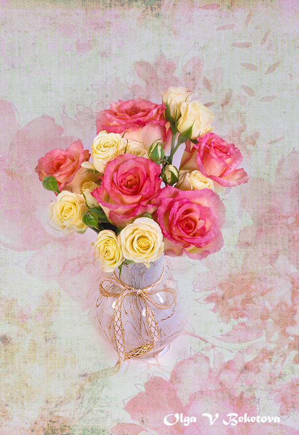 розы, букет, цветы, Бекетова Ольга