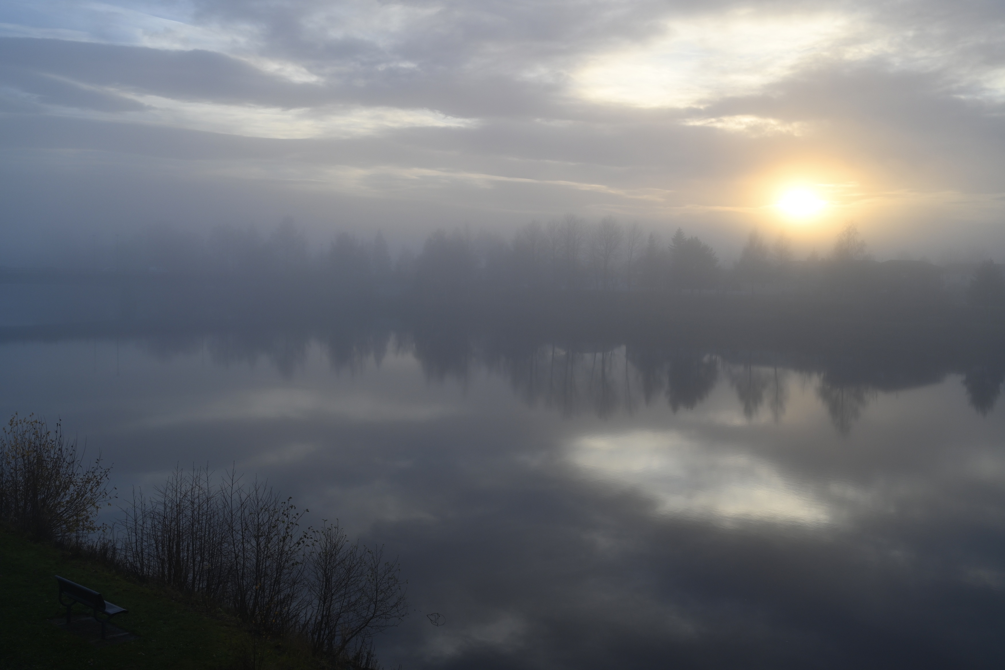 Landscapes, sunset, fog, river, mood, Norway, туман, пейзаж, закат, Норвегия, , Svetlana Povarova Ree