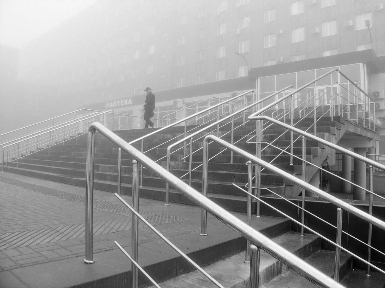 туман, весна, Андрей Ларионов