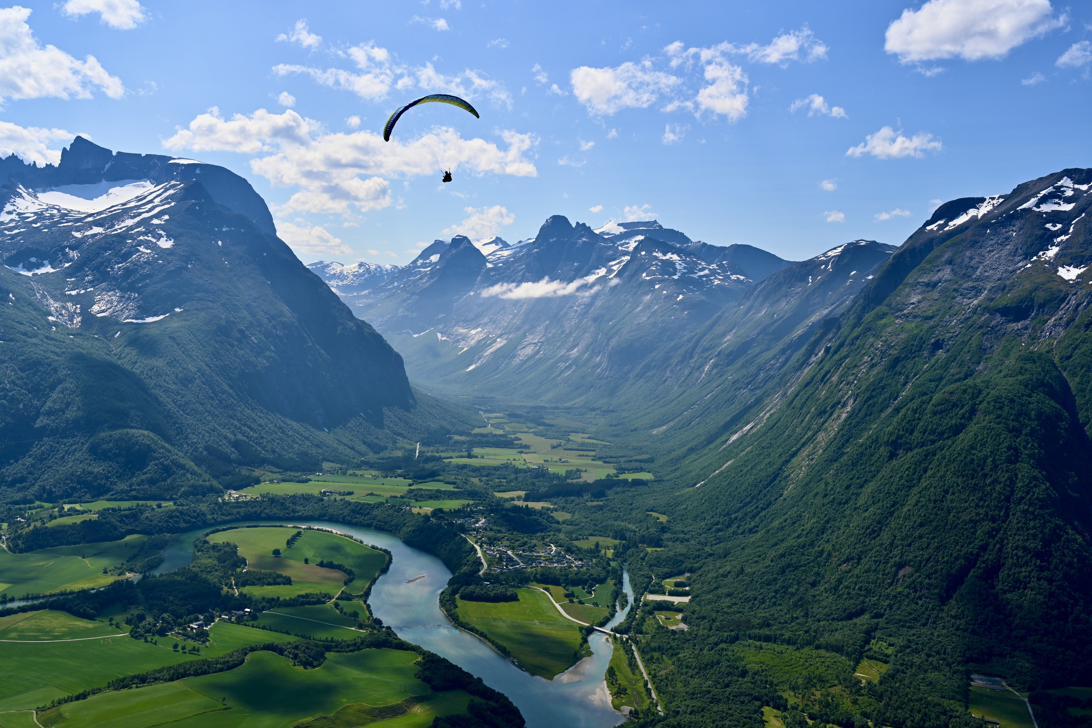 Landscapes, Norway, mountain, paragliding, nature, summer, flight, view, параплан, Норвегия, пейзаж, горы, , Svetlana Povarova Ree