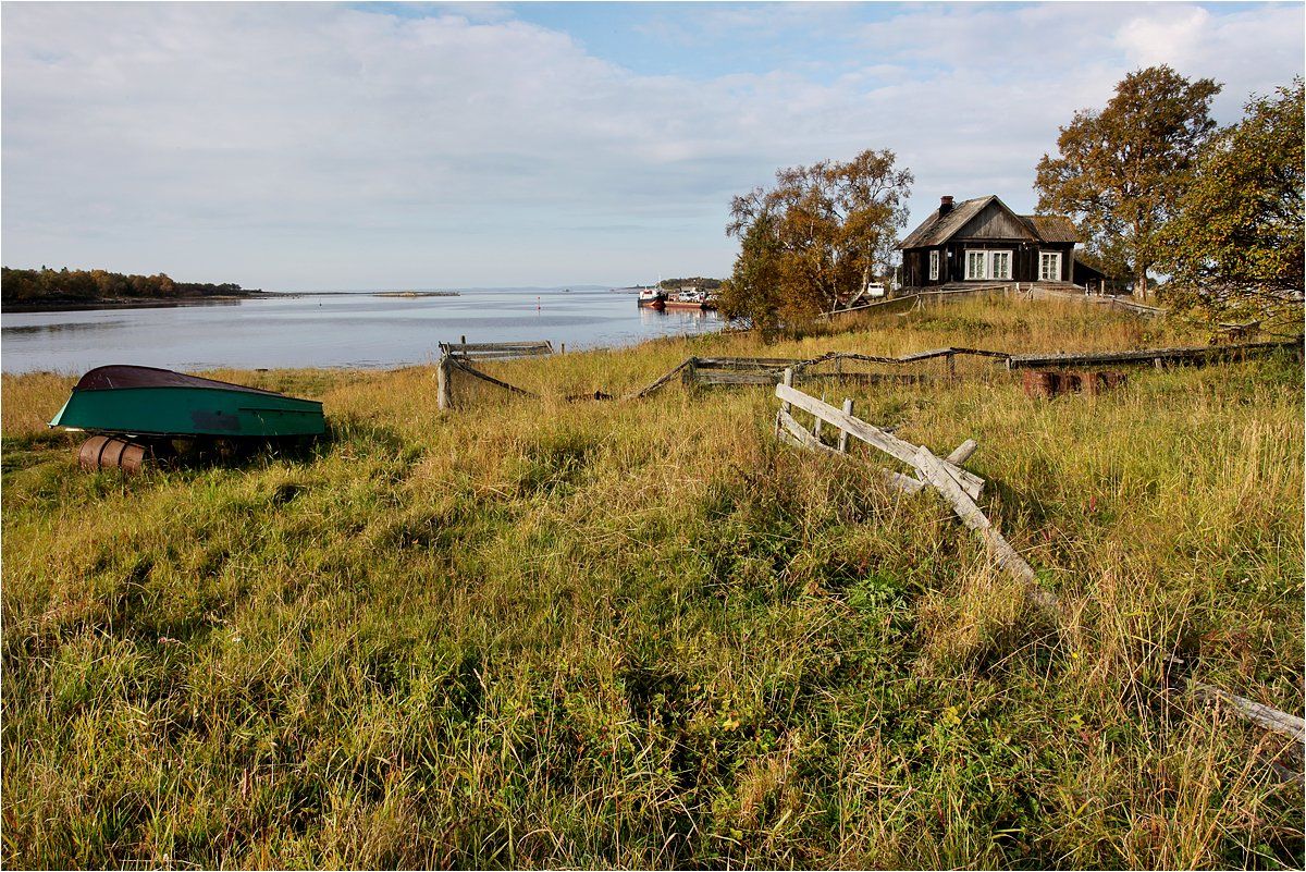 соловки, большой соловецкий остров, белое море, забор, лодка, дом, бухта,, Victor Pechenev