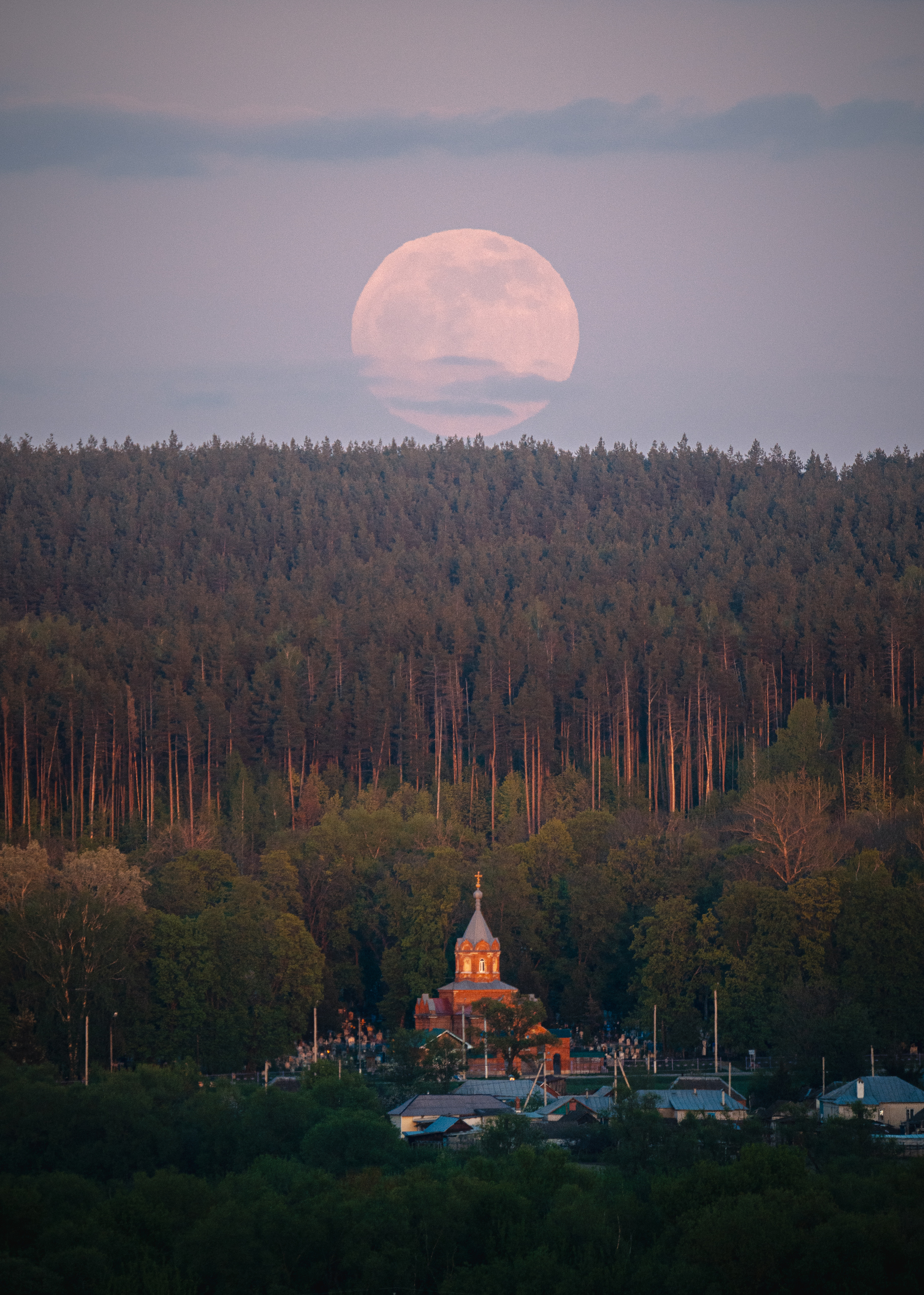 луна, полнолуние, пейзаж, Иван Мосьянов