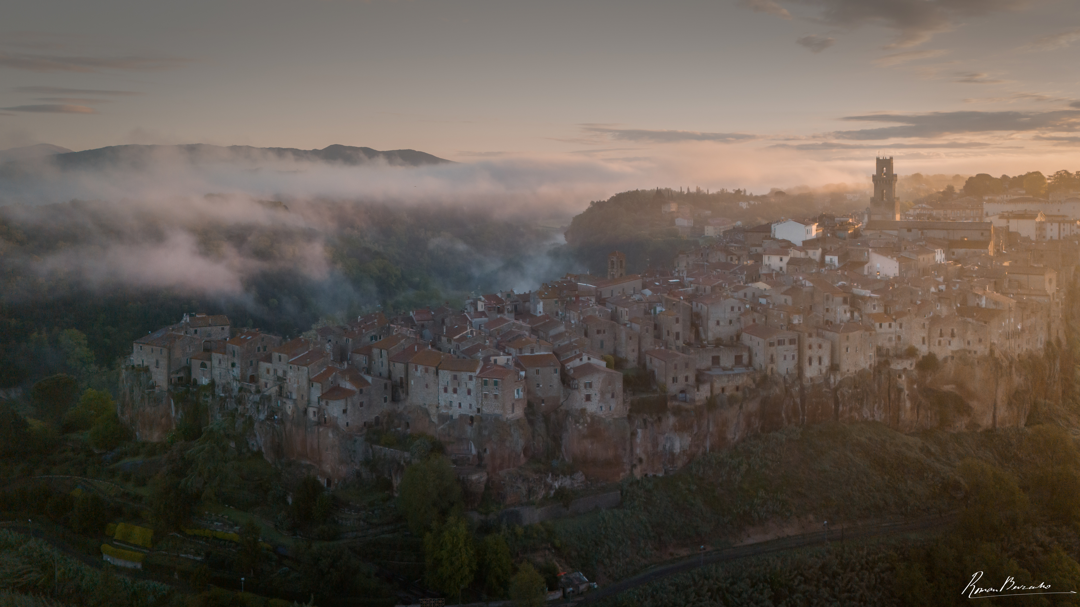 toscana, tuscany, drone, aero, light, sunrise, Bevzenko Roman