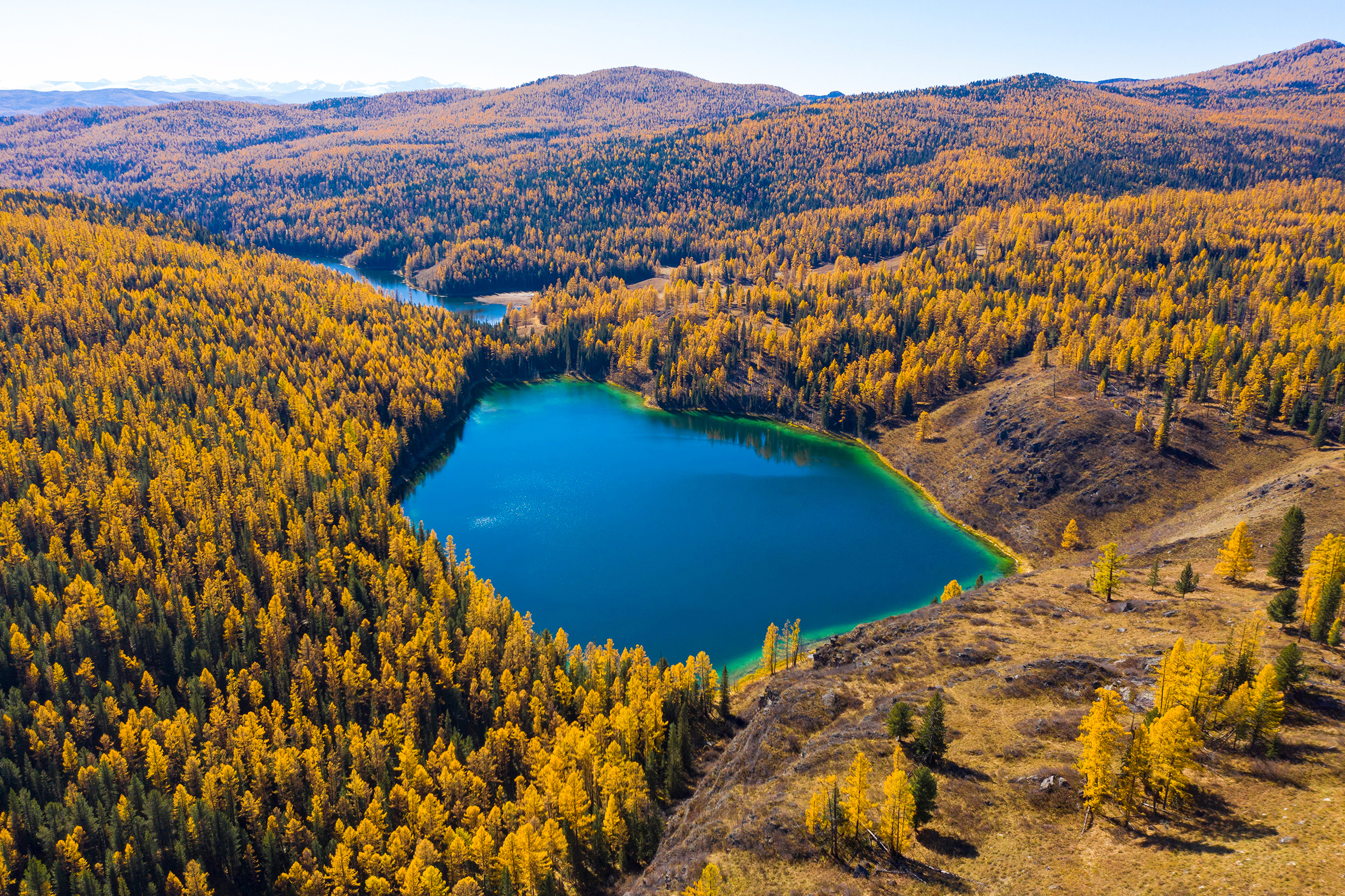 алтай, учкёль, осень, озеро, Поляков Алексей