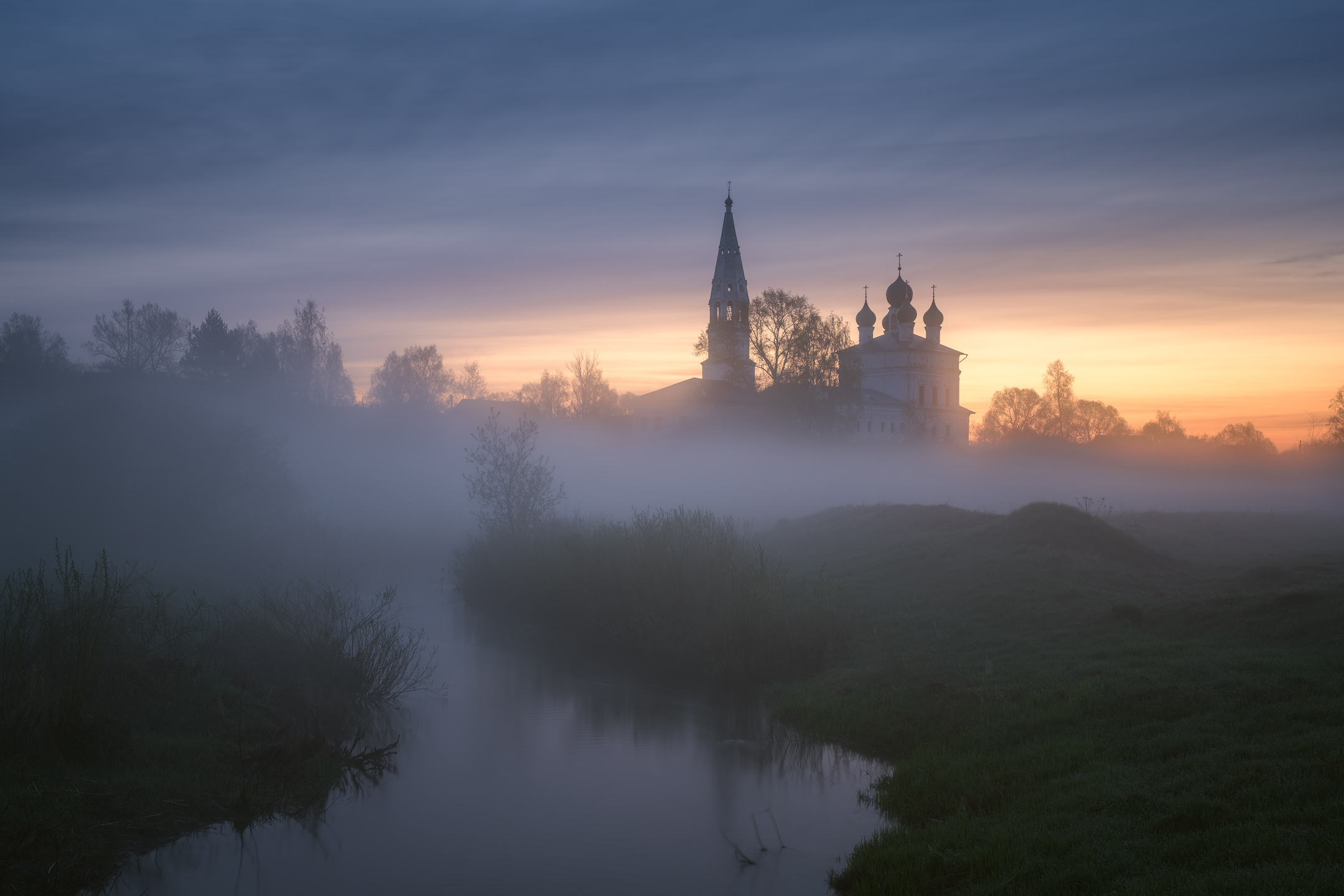 осенево, ярославская обл, рассвет, храм, Левыкин Виталий