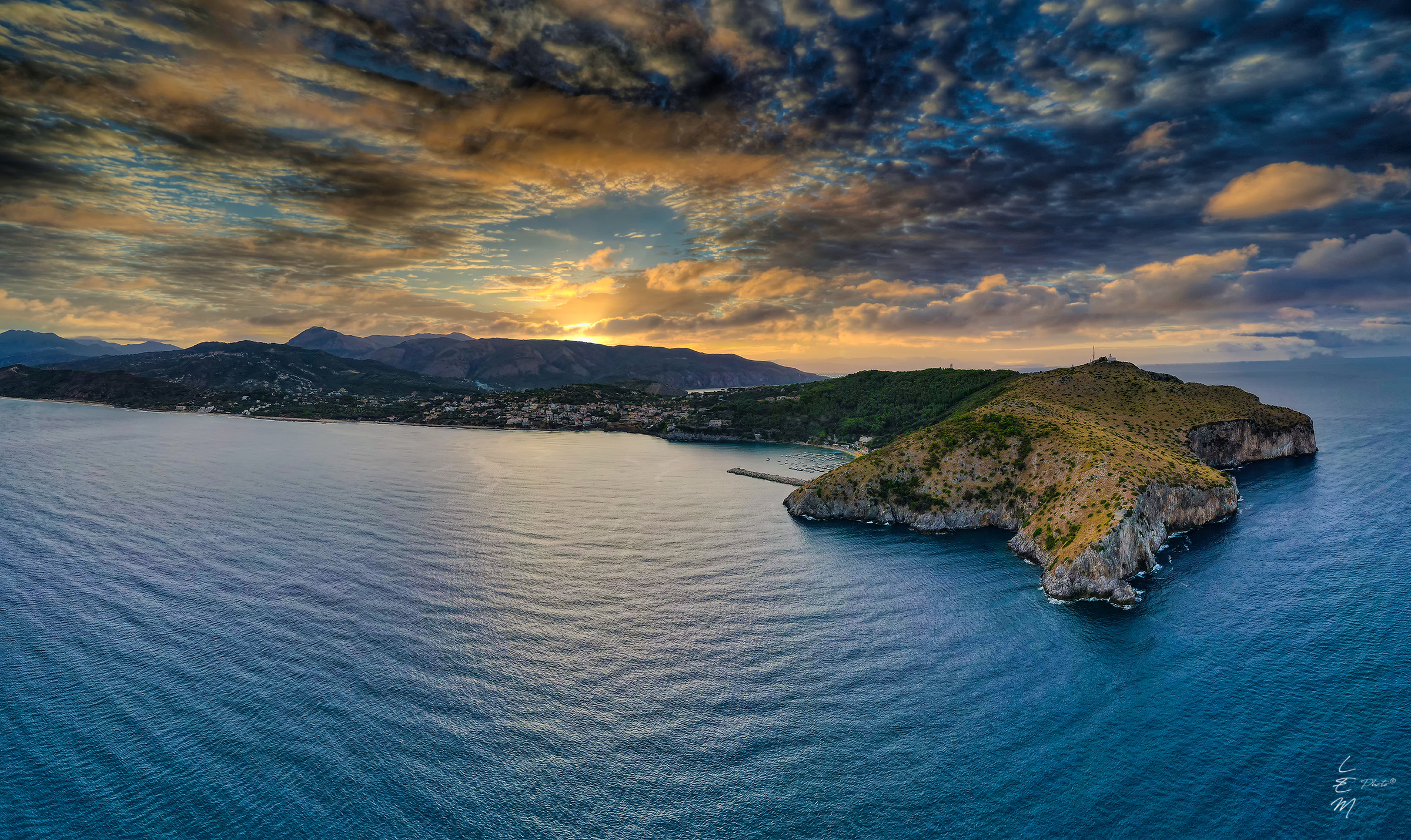 cilento, sea, dawn, clouds, Enrico Luzi