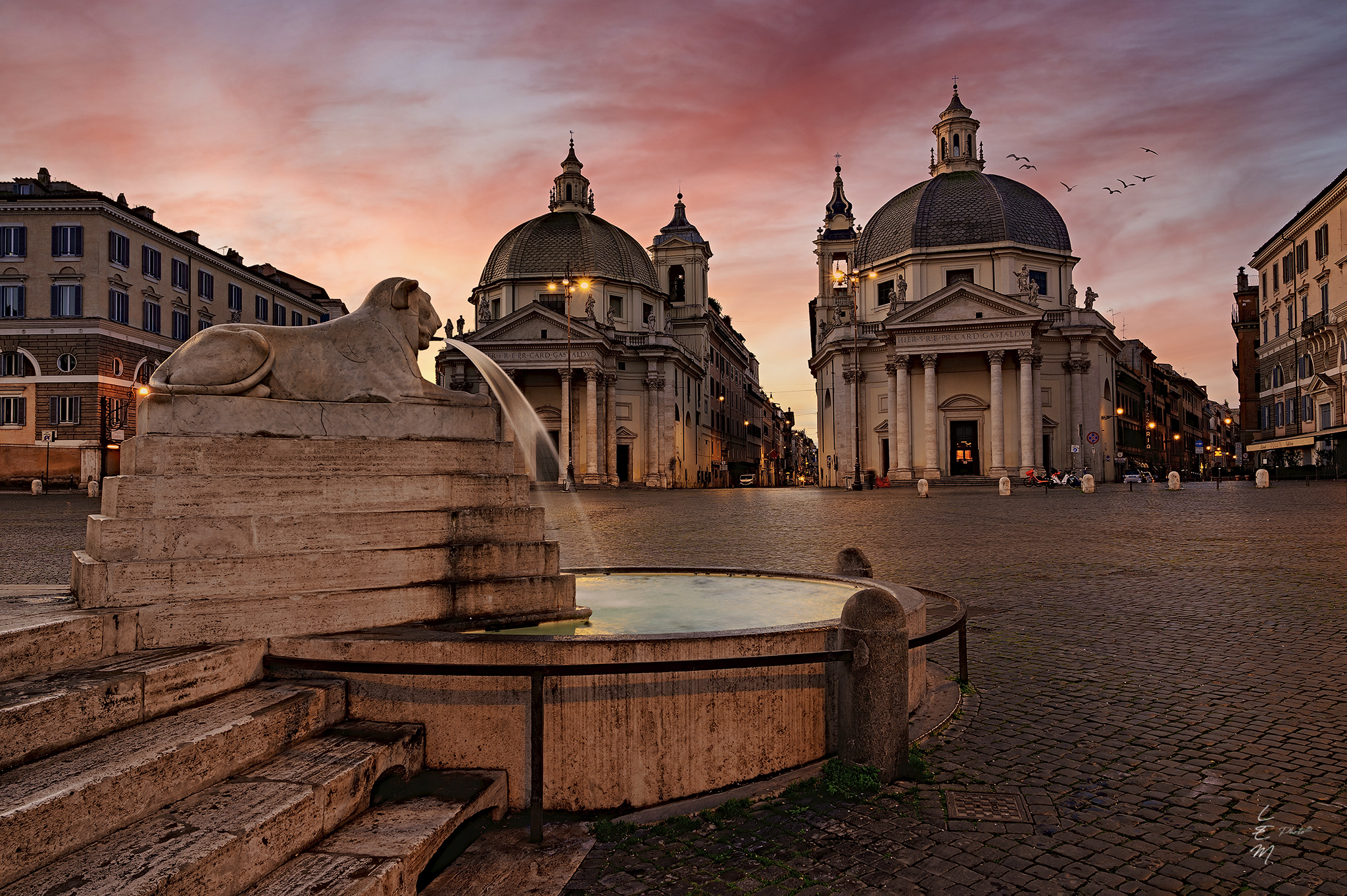 rome, square, dawn, , Enrico Luzi