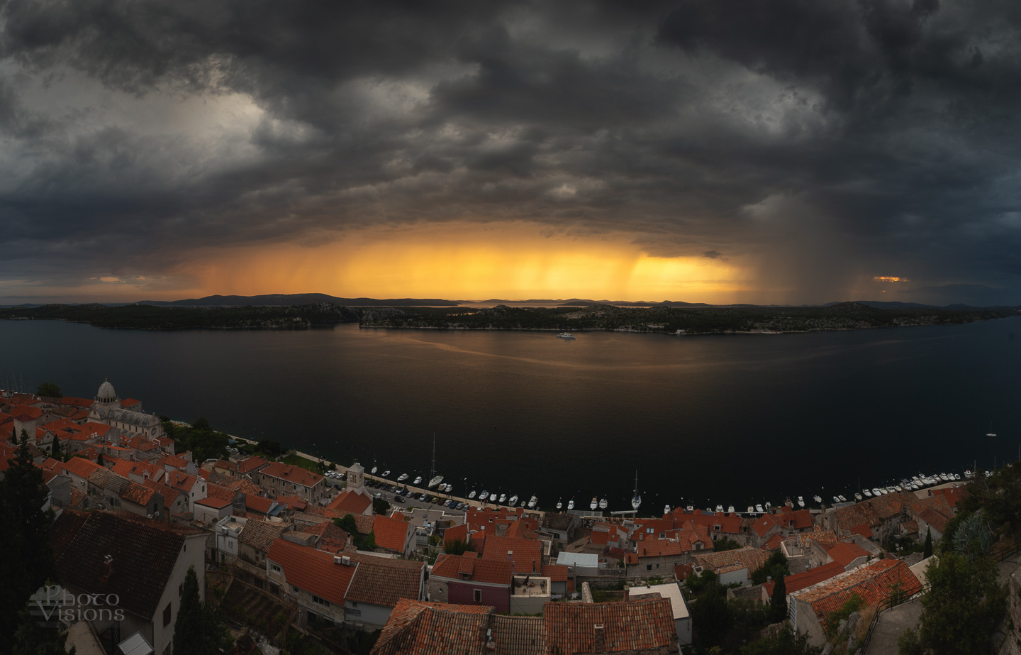 town,city,panorama,panoramic,summer,croatia,, Photo Visions