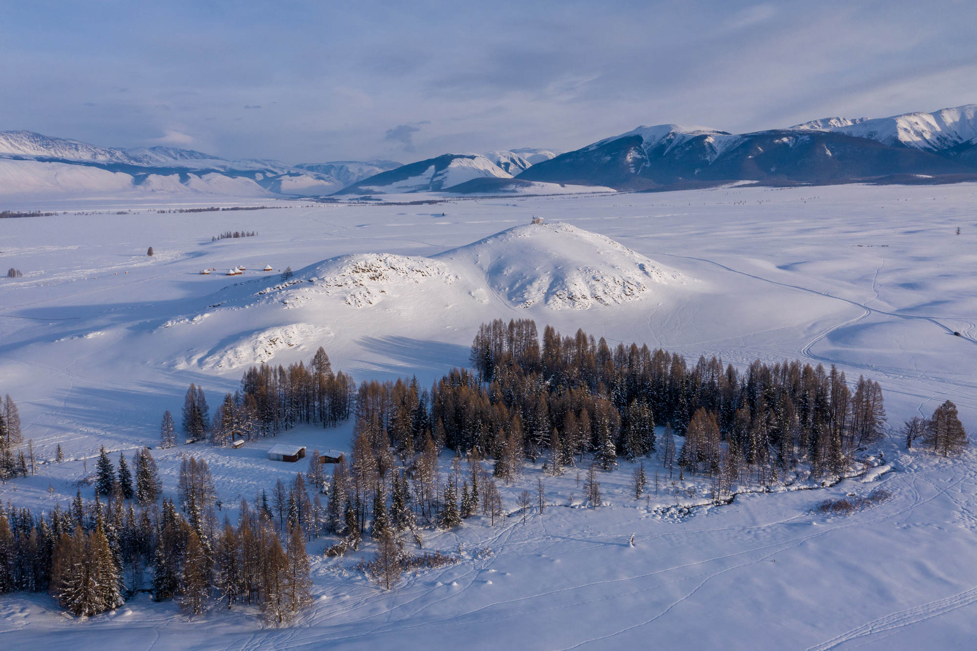 алтай, зима, горы, курайская степь, altay, winter, mountains, Баландин Дмитрий