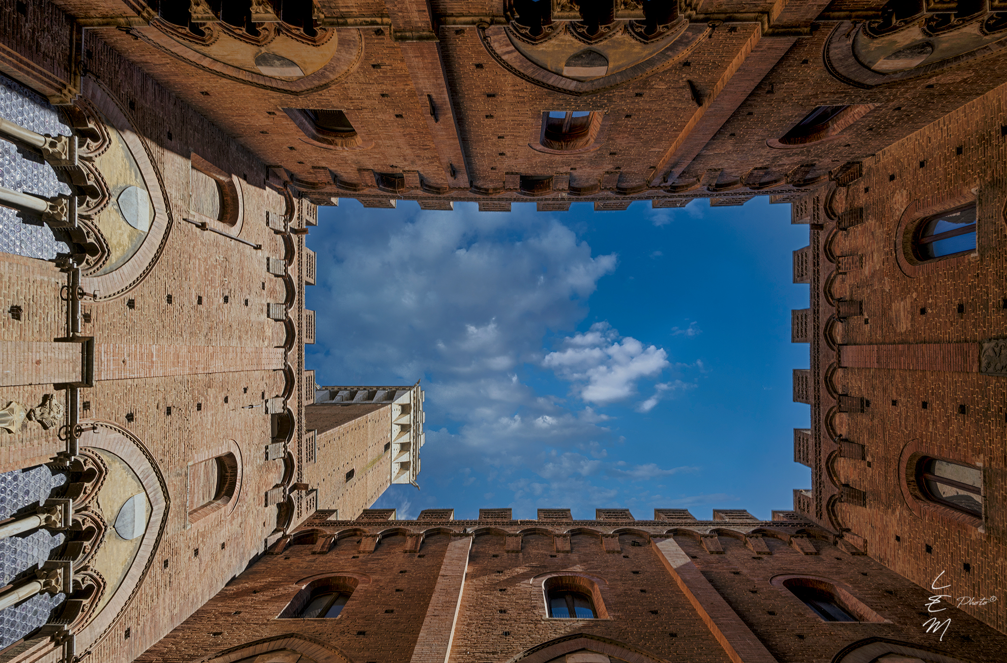 siena, palazzo, pubblico, clouds, tower, sky, Enrico Luzi