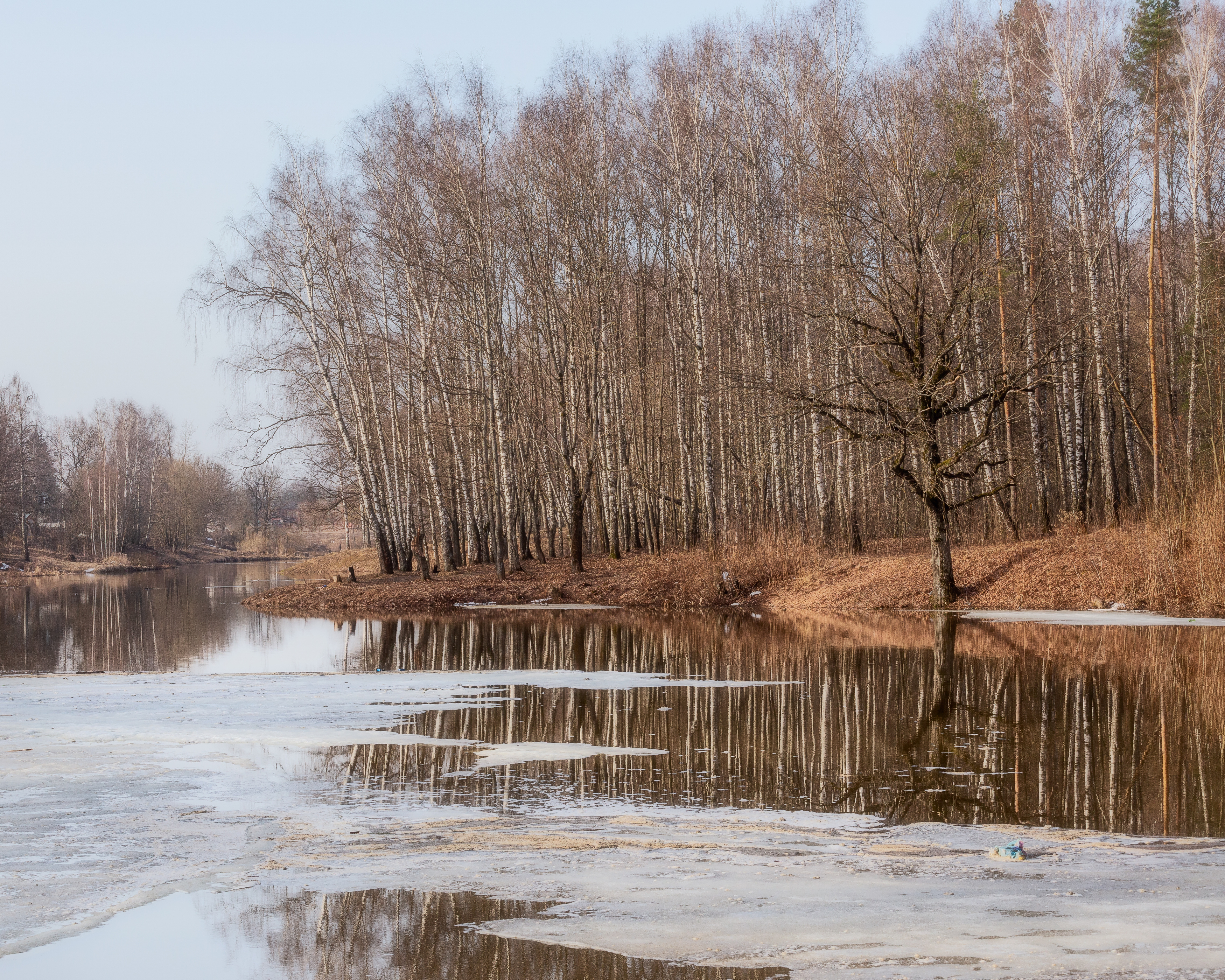 природа, весна, лед, тает, Московская область, пейзаж, Мартыненко Дмитрий