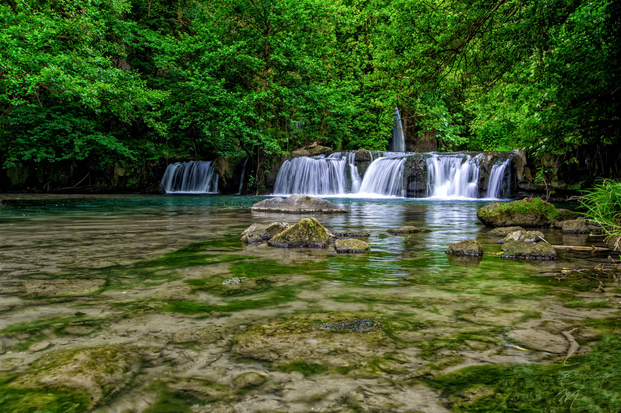 monte, gelato, fall, green, water, woods, rocks, Enrico Luzi