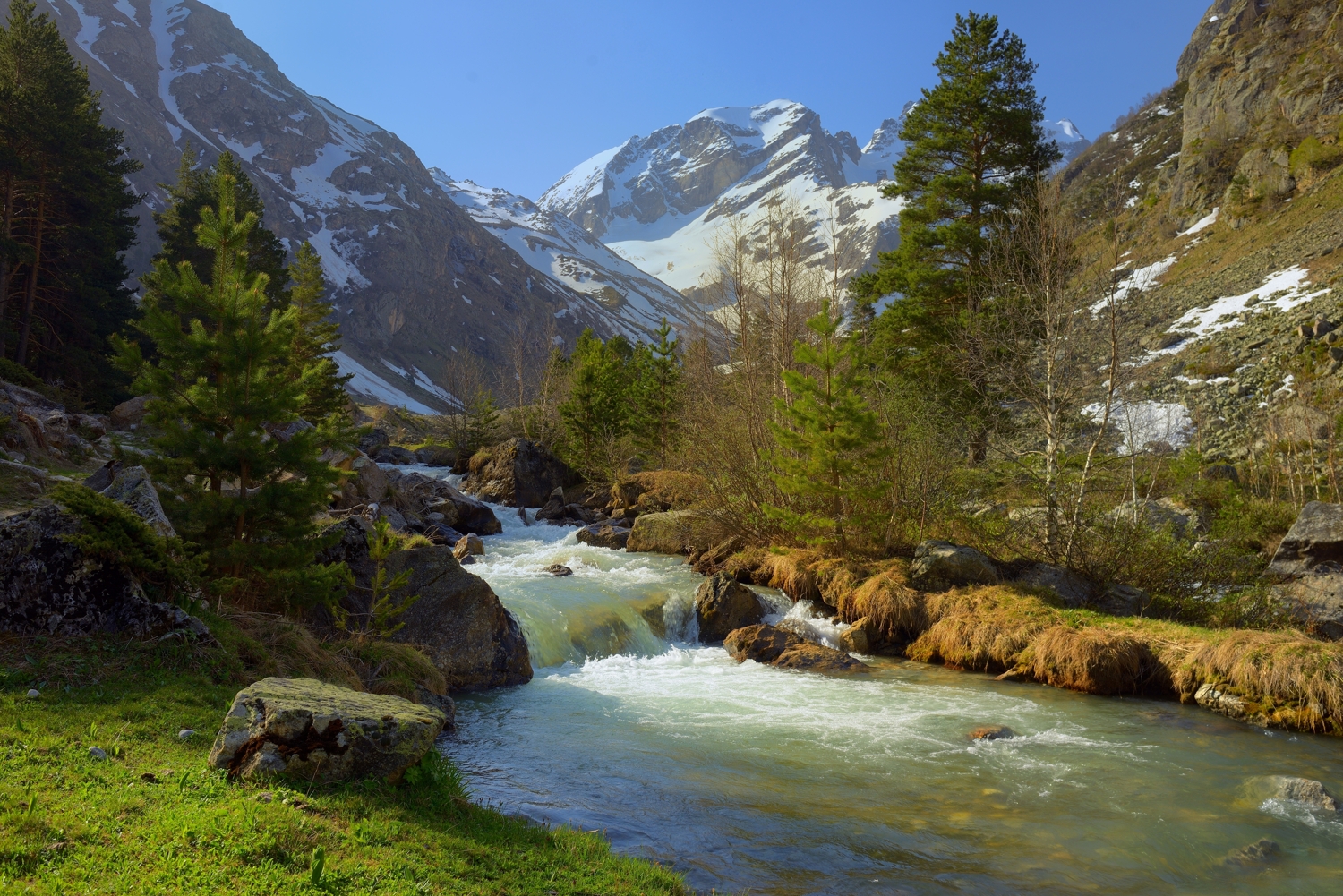 горы весна река узункол, Александр Жарников