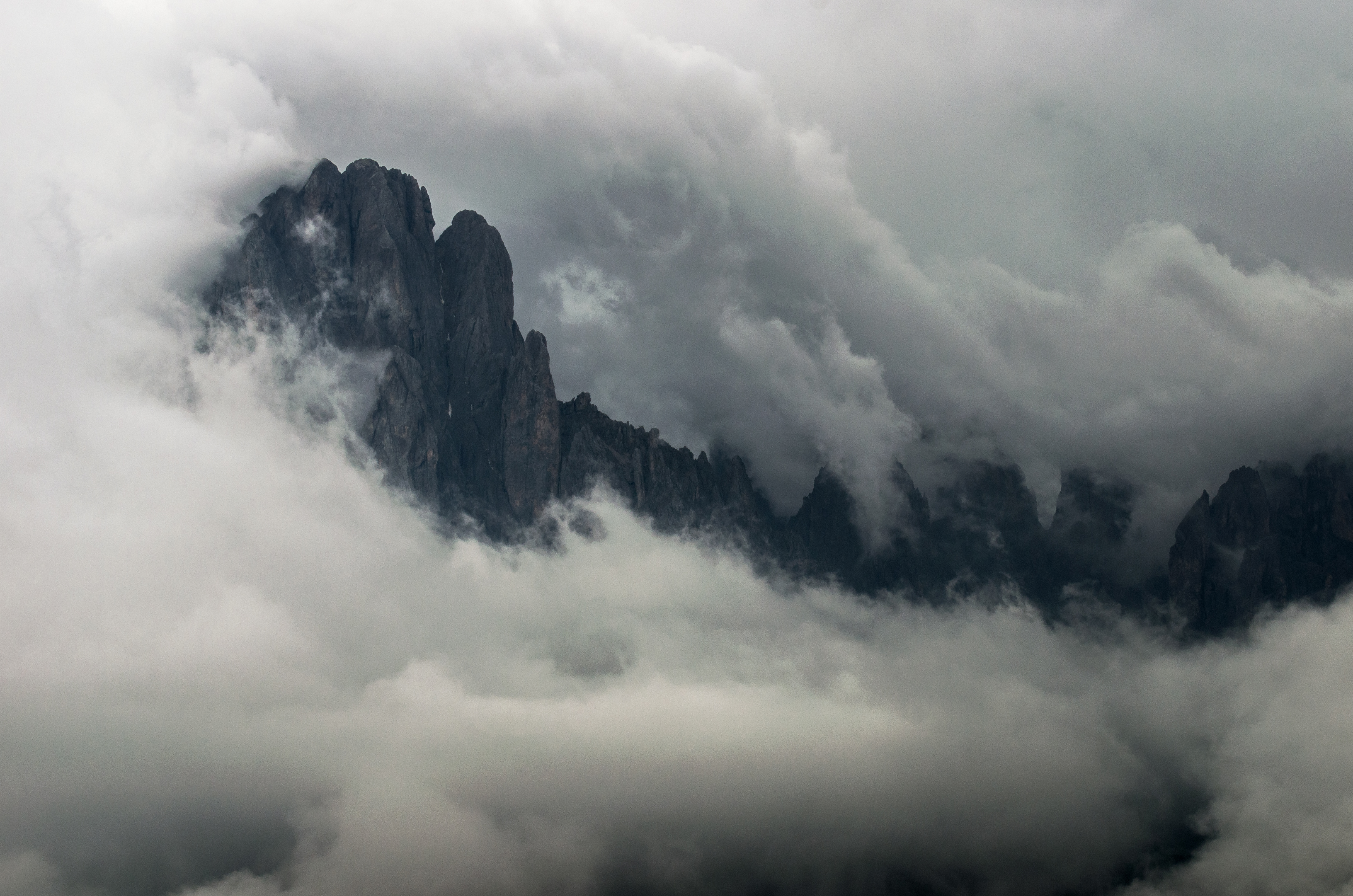 горы, италия, mountain, italy, dolomiti, dolomites, alp, alpen, alps, mountains, cloud, fog, landscape, Alexey S