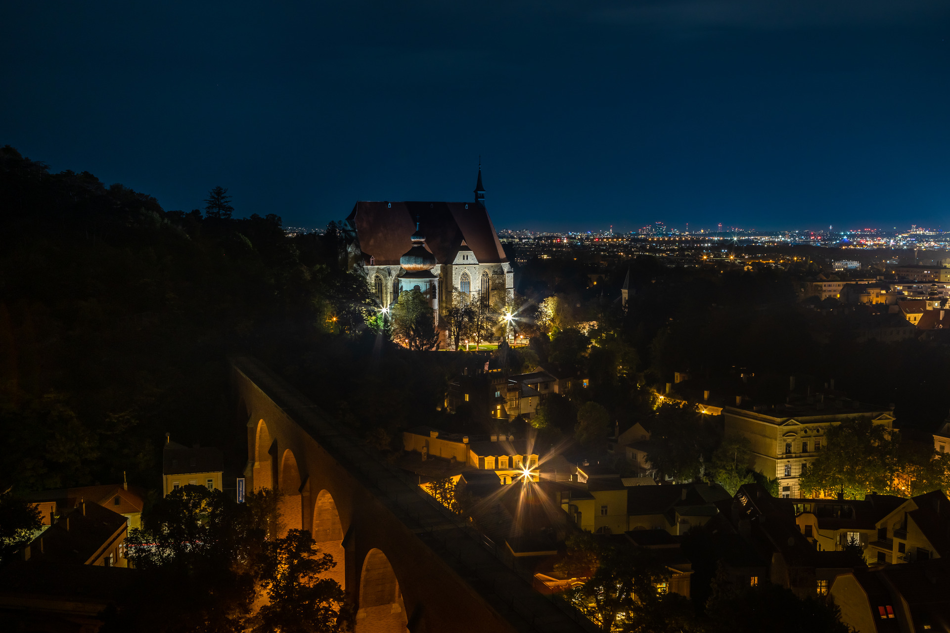 #night #cathedral #landscape #cityscape #city #aquaduct #lights, Yuri Merkulov