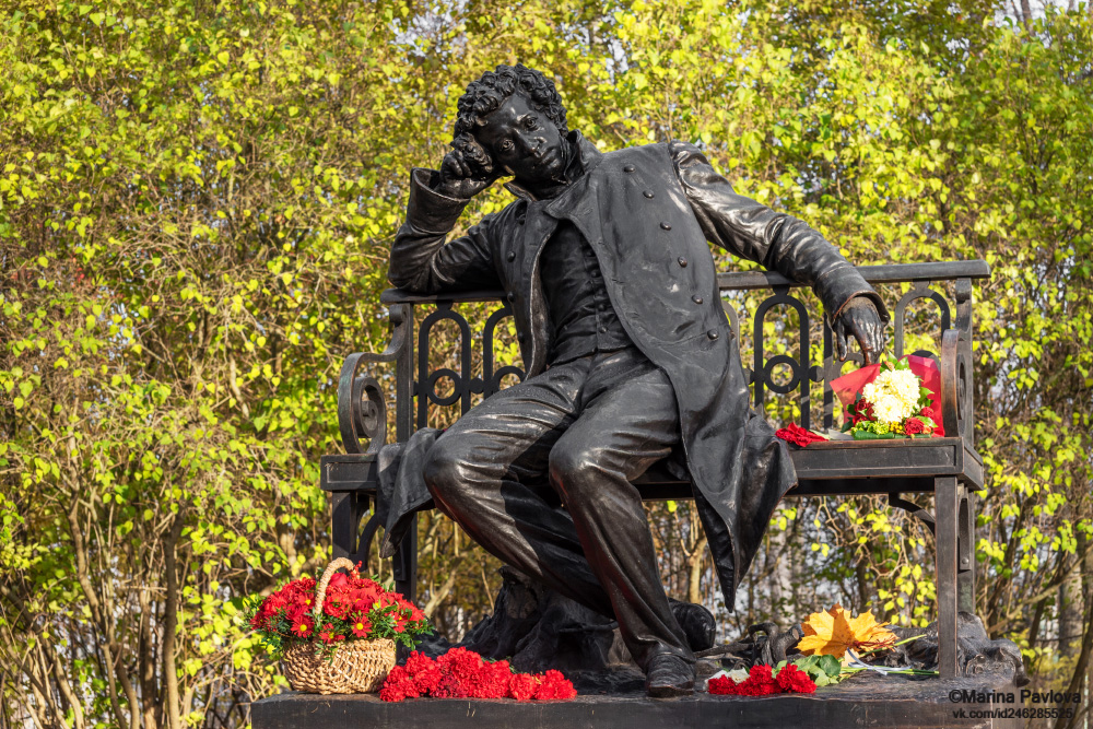 город, архитектура, город пушкин, царское село, памятник а.с.пушкину, скульптура, 225 лет со дня рождения а.с пушкина, Павлова Марина