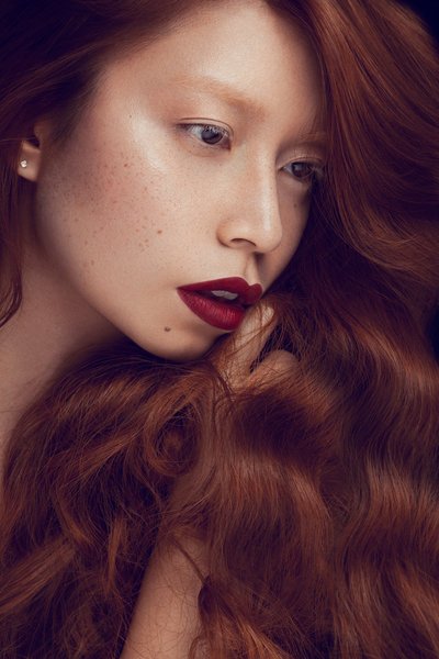 Beauty, Carolinemadison, Freckles, Makeup, Portrait, Redhair, Redlips, Caroline Madison