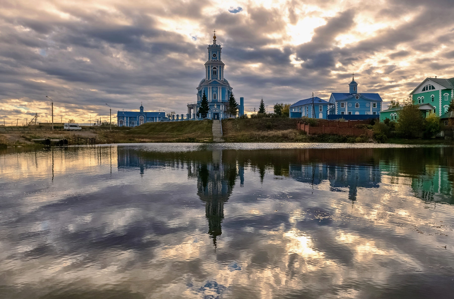 тельма. церковь казанской иконы божией матери., отражение, Фомина Марина