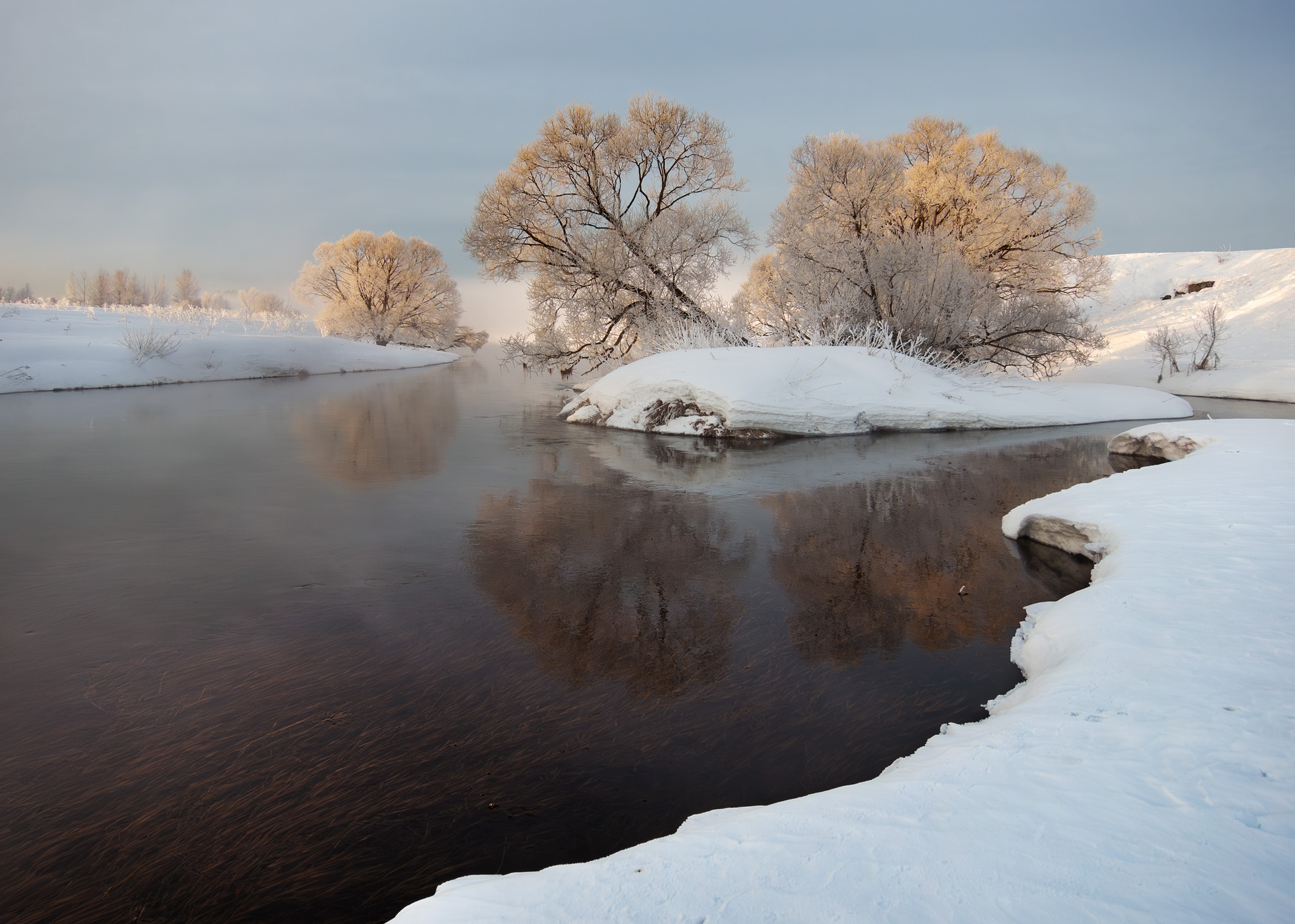 мороз, река истра, Медведев Александр