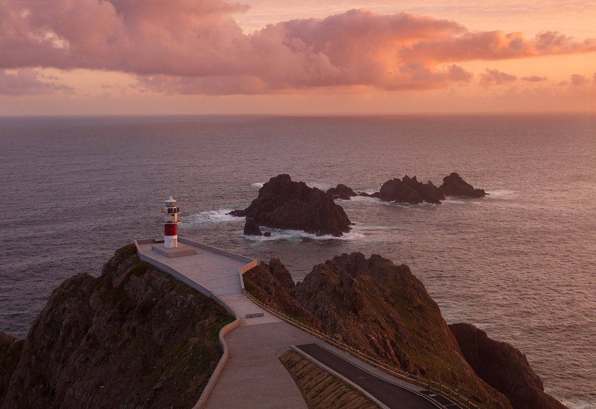 Faro, Galicia, Lighthouse, Spain, Sunrise, Галисия, Испания, Маяк, Расвет, Alex Darkside
