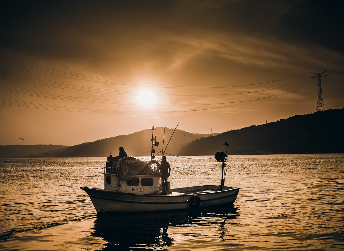 sunset, istanbul, bosphorus, boat, anadolu kavagi, закат, стамбул, босфор, лодка, Дмитрий Тимошин
