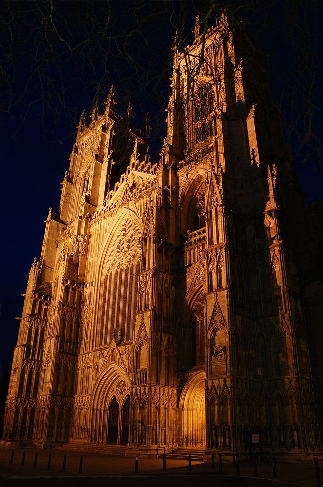 Architecture, Cathedral, Church, England, Night, York, Yorkshire, Tomek Jungowski