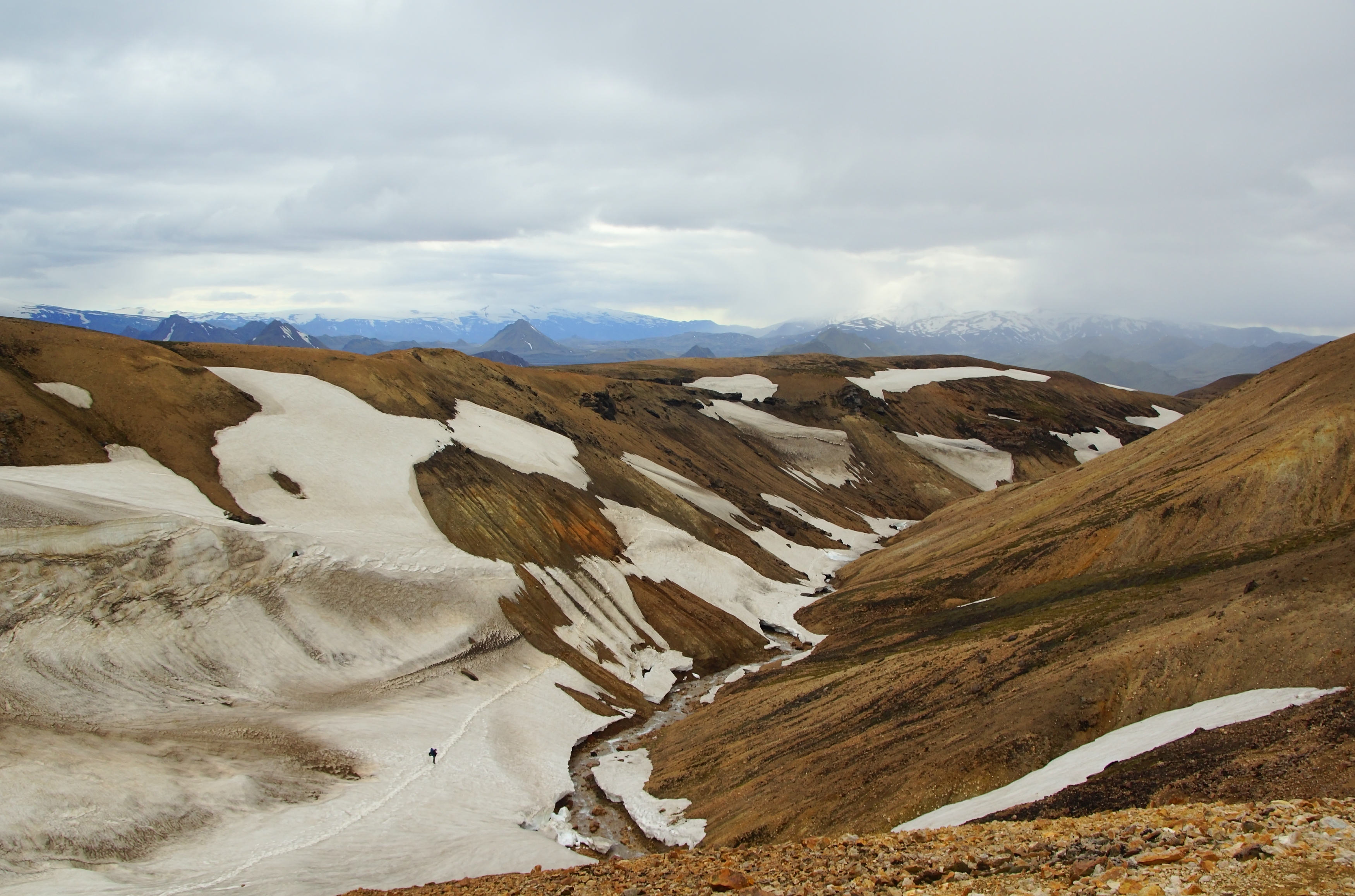 landscape, valley, mountains, snow, light, nature, hiking, terrain, color,  Сергей Андреевич