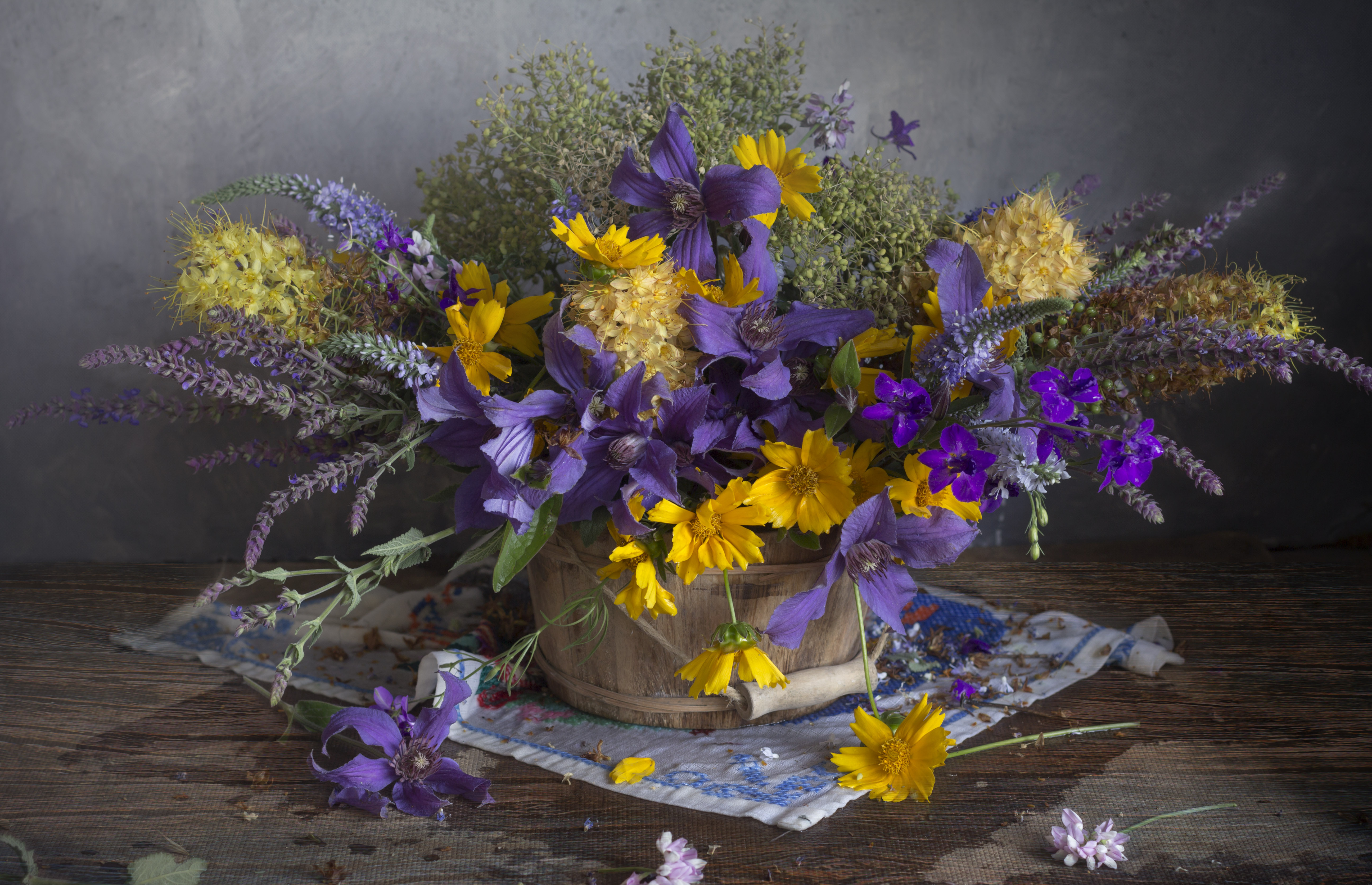 букет цветов, лето, натюрморт, Зимина Лионелла