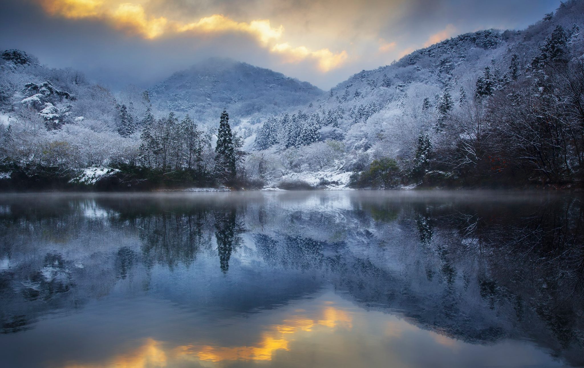 Cold, Korea, Reflection, Snow, Sunlight, Winter, Jaeyoun Ryu