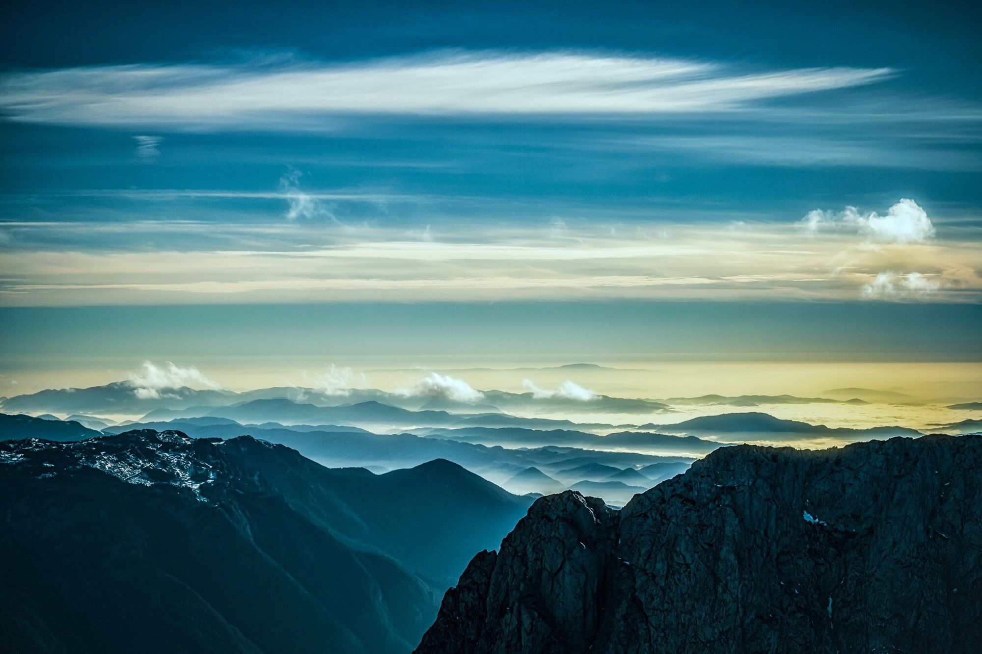 Blue, Clouds, High, Landscape, Light, Mountains, Zdravko
