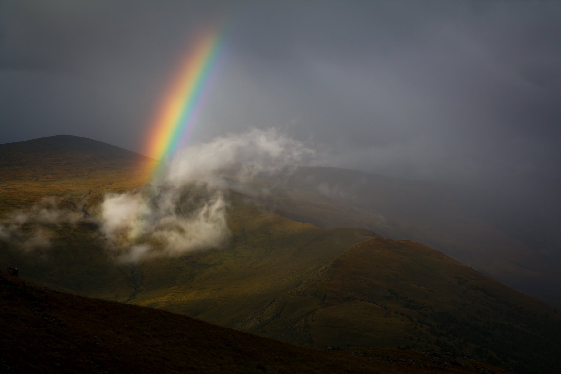 rainbow, горный алтай, горы, небо, радуга, Roman Vorobyev