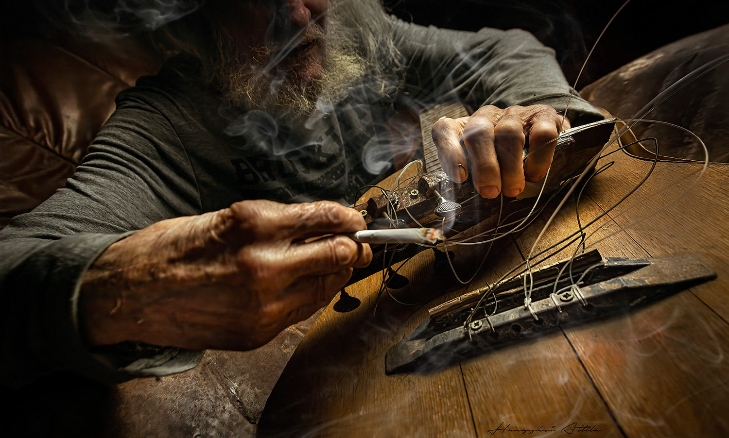 hands, guitar, music, fine art, Hangyasi Attila