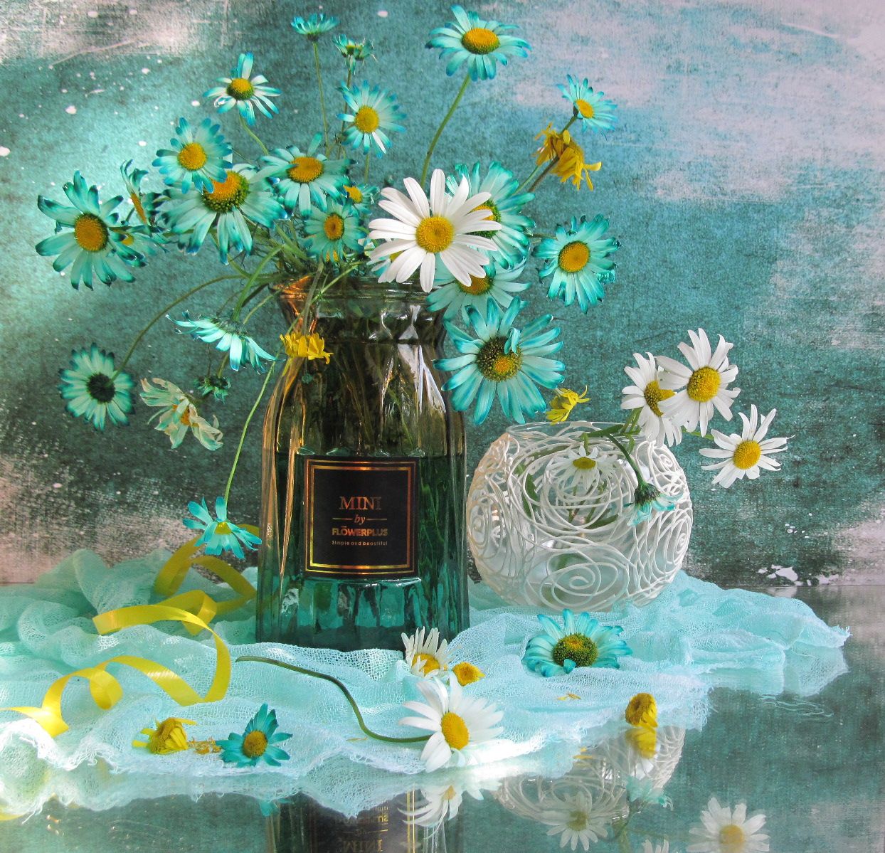 цветы, букет, ромашки, Наталия Тихомирова