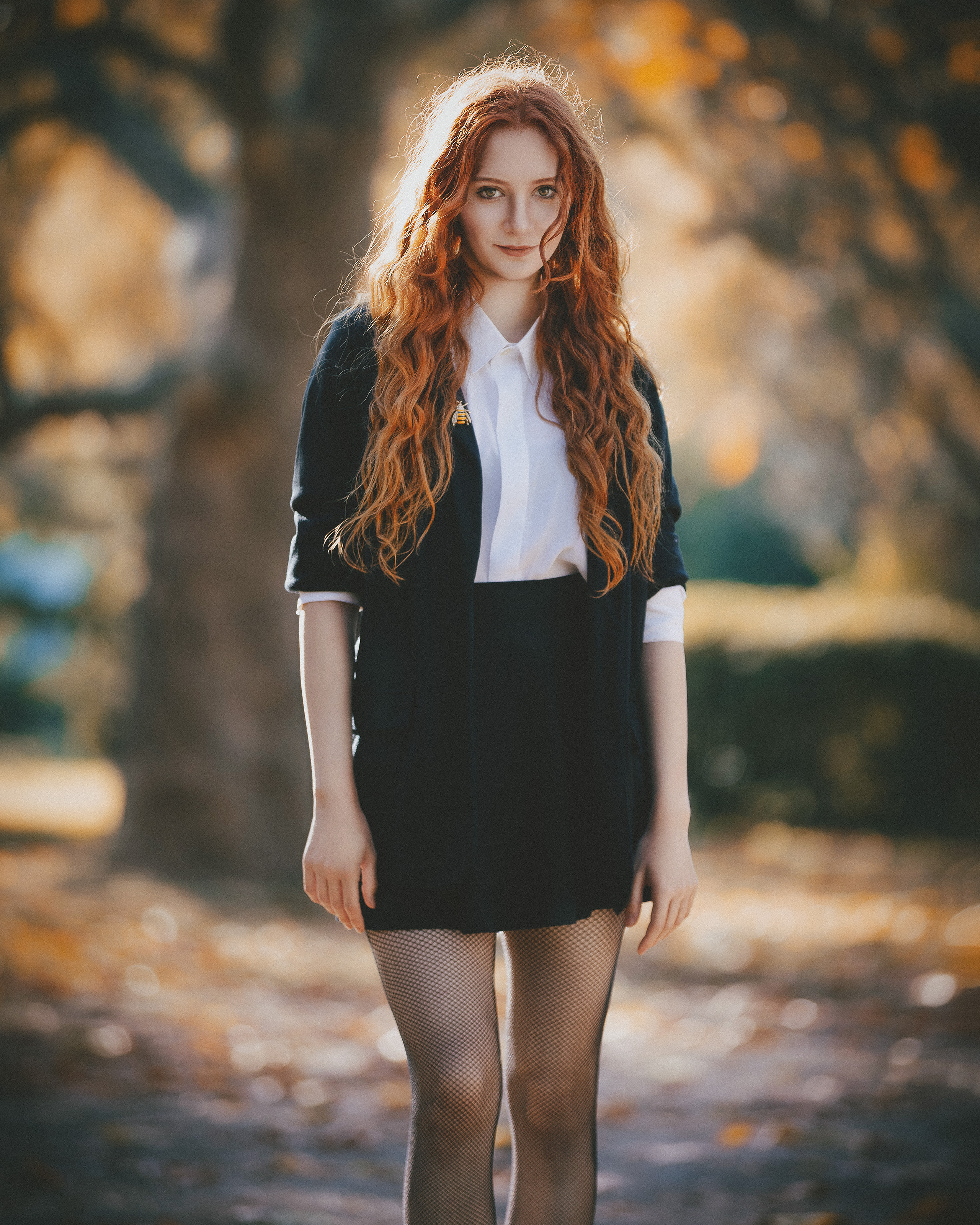 девушка, портрет, рыжая, рыжие волосы, Дмитрий Александров