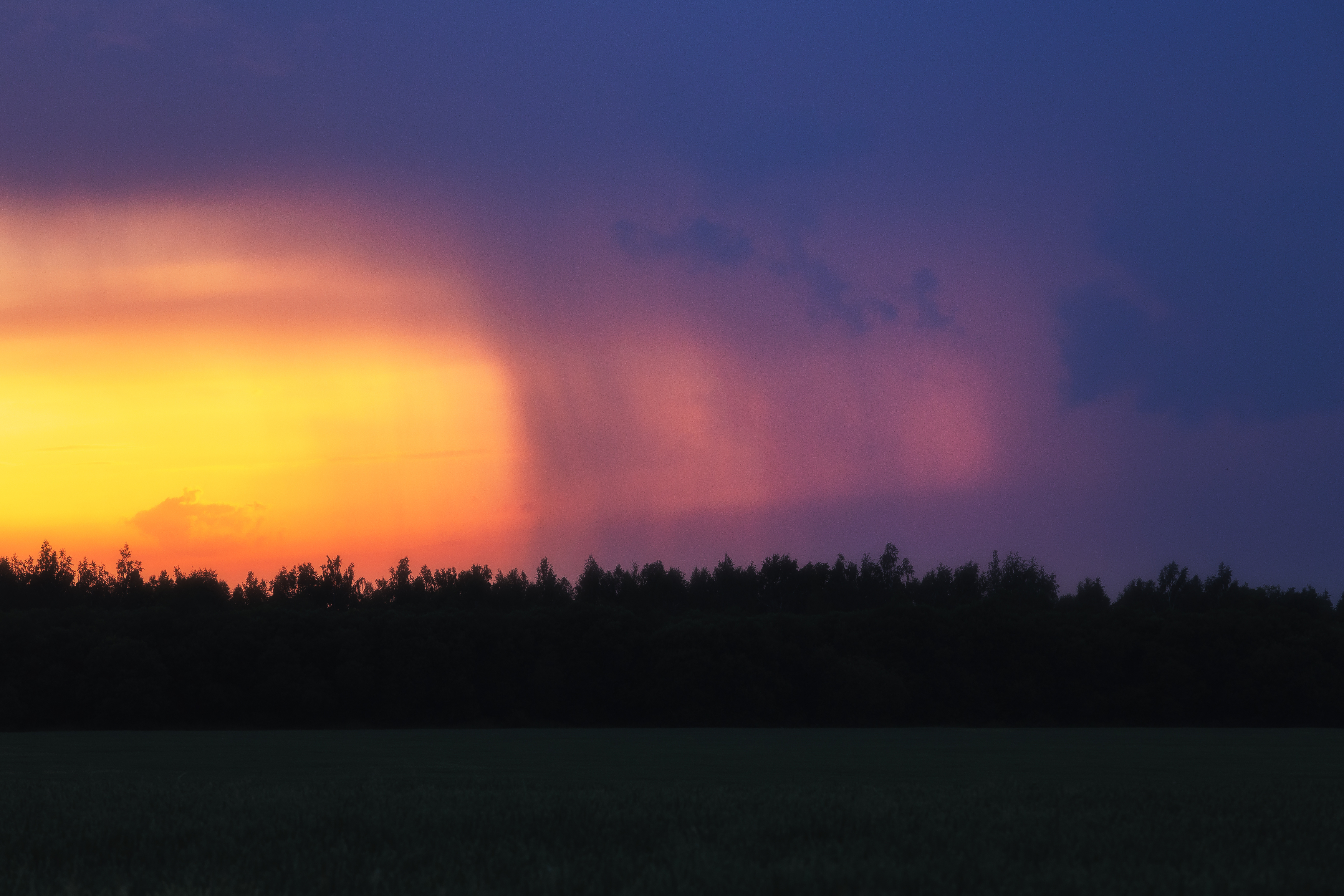 природа, закат, перед грозой, краски, Тульская область, пейзаж, Мартыненко Дмитрий