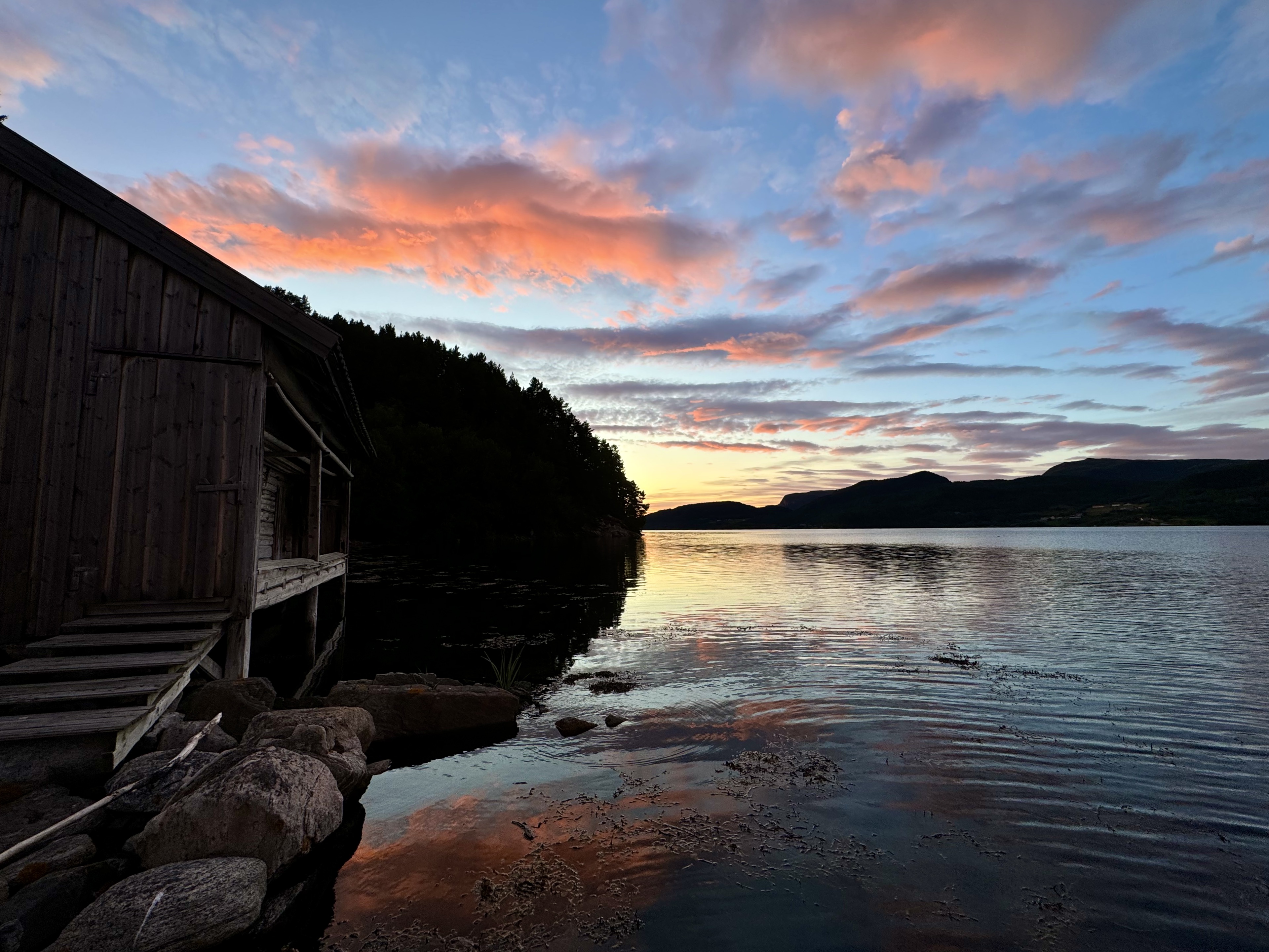 Landscapes, Norway, fjord, see, evening, mood, colors, reflection, old house, sunset, , Svetlana Povarova Ree