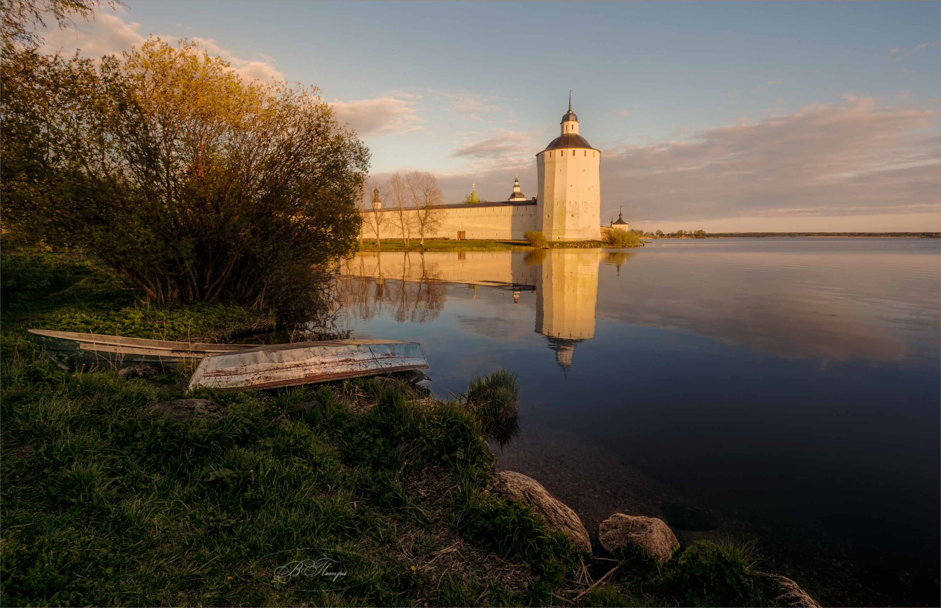 лодки озеро башня, Вера Петри