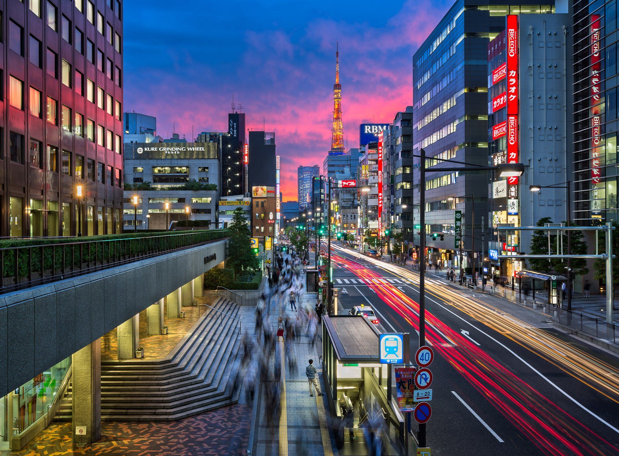 architecture, asia, asian, avenue, blue, building, business, busy, capital, cars, city, cityscape, crowdy, diamon, district, downtown, dusk, east, eastern, electric, evening, iconic, illuminated, japan, japanese, landmark, landscape, lights, modern, motio, Andrey Omelyanchuk