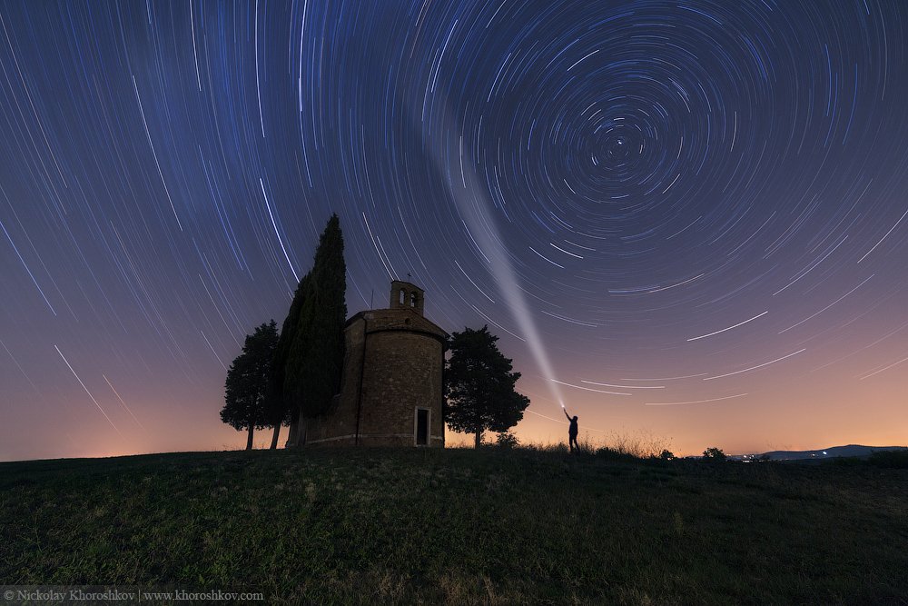 Italy, Nightscapes, Tuscany, Звезды, Италия, Ночная съемка, Тоскана, Николай Хорошков